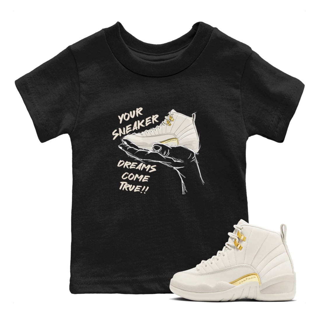 snkmatch Dreams snkmatch Tees Kids - Air Jordan 12 Phantom