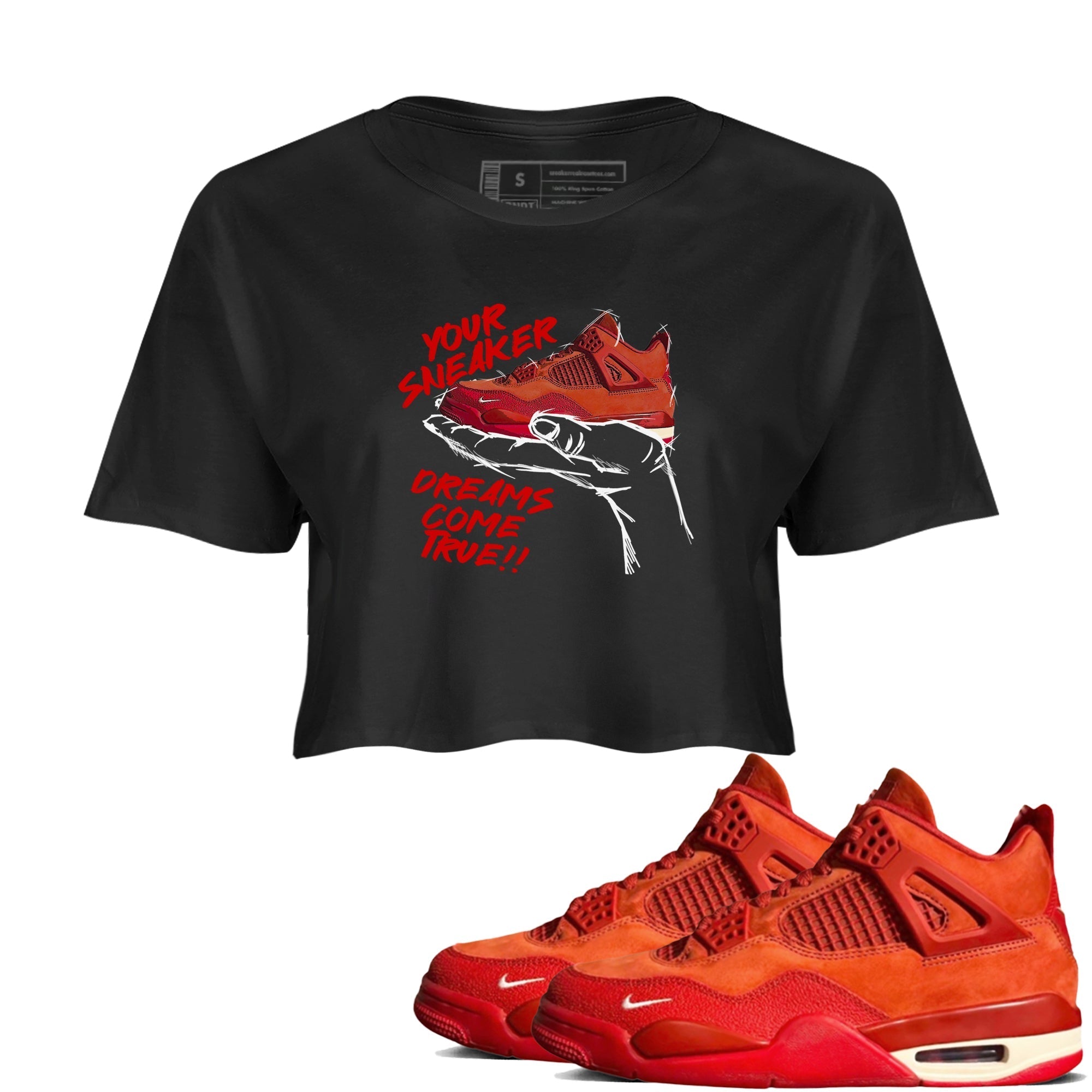 snkmatch Dreams snkmatch Women's Top - Air Jordan 4 Brick By Brick