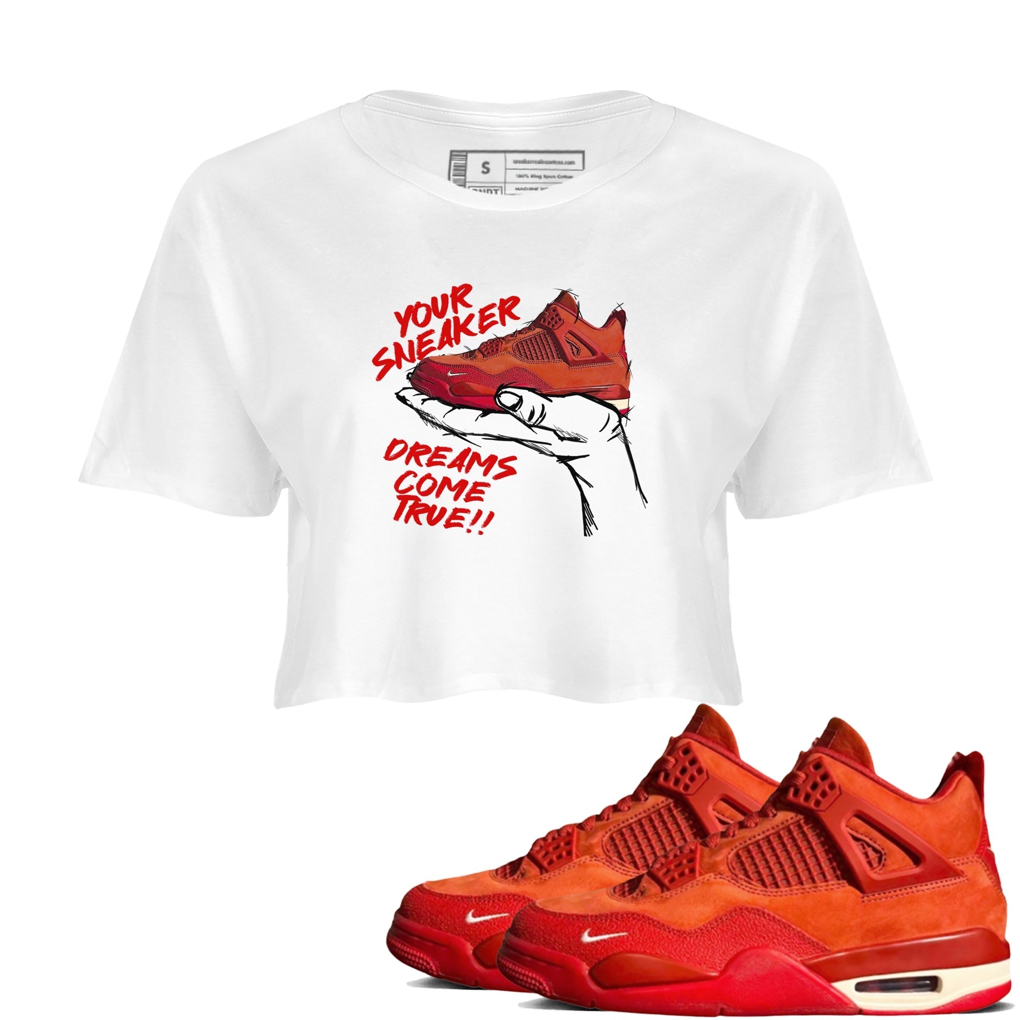 snkmatch Dreams snkmatch Women's Top - Air Jordan 4 Brick By Brick