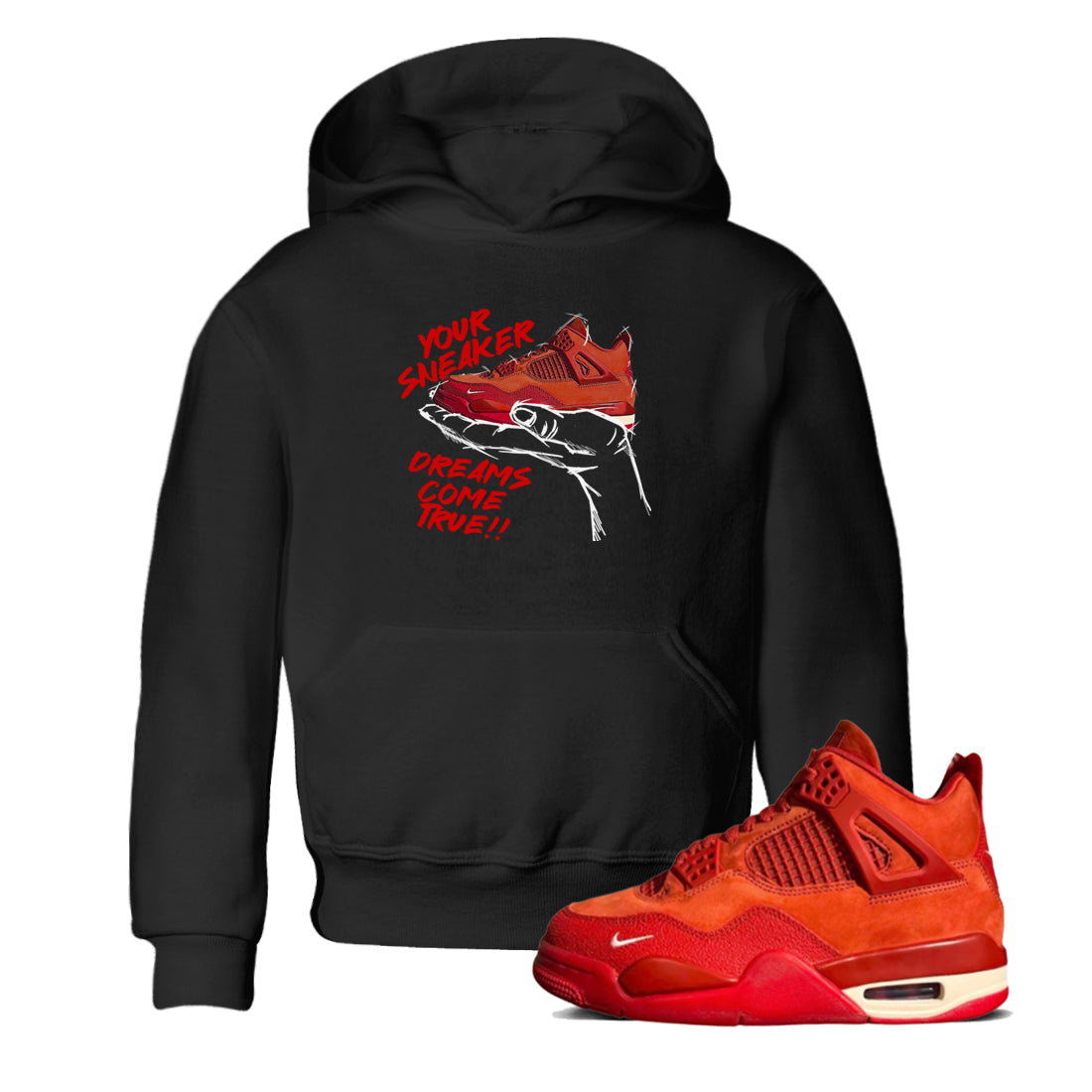 snkmatch Dreams snkmatch Tees Kids - Air Jordan 4 Brick By Brick