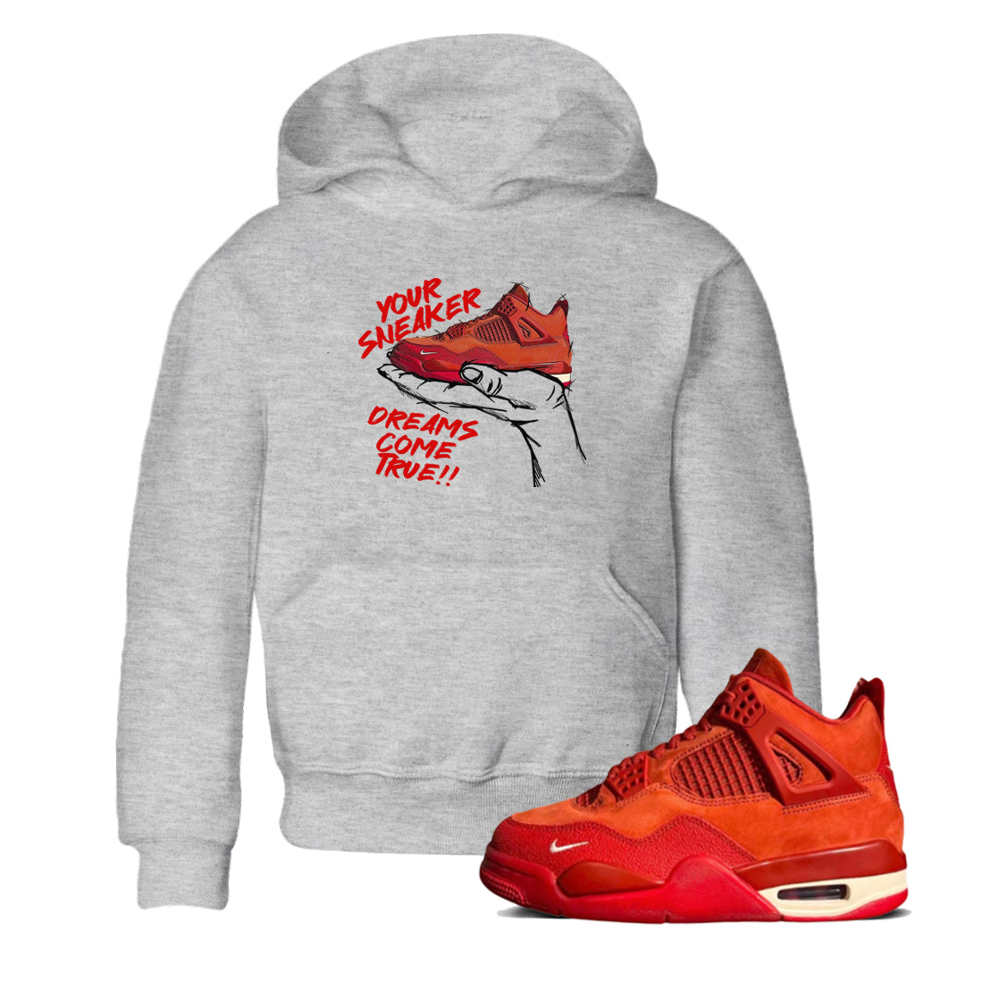 snkmatch Dreams snkmatch Tees Kids - Air Jordan 4 Brick By Brick