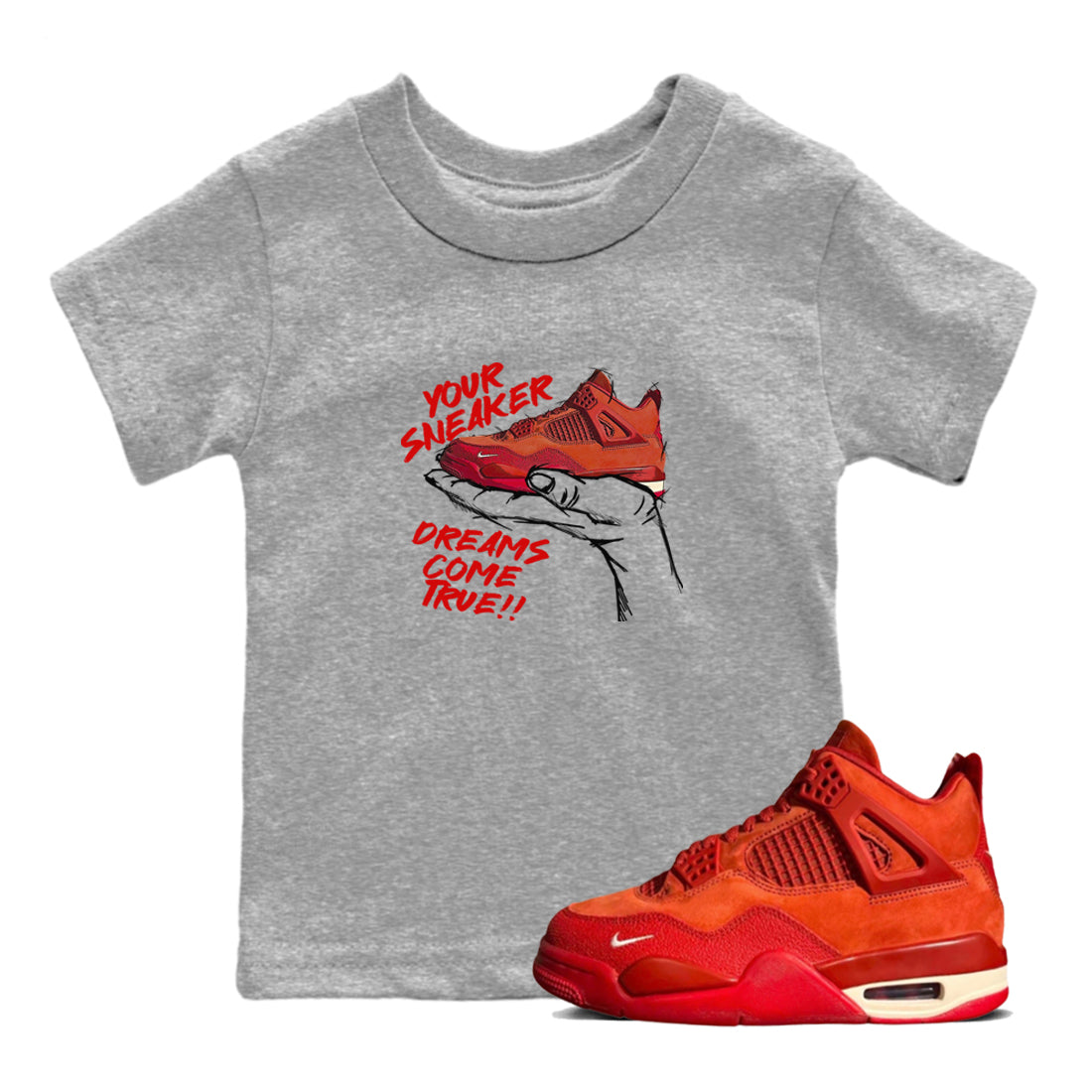 snkmatch Dreams snkmatch Tees Kids - Air Jordan 4 Brick By Brick