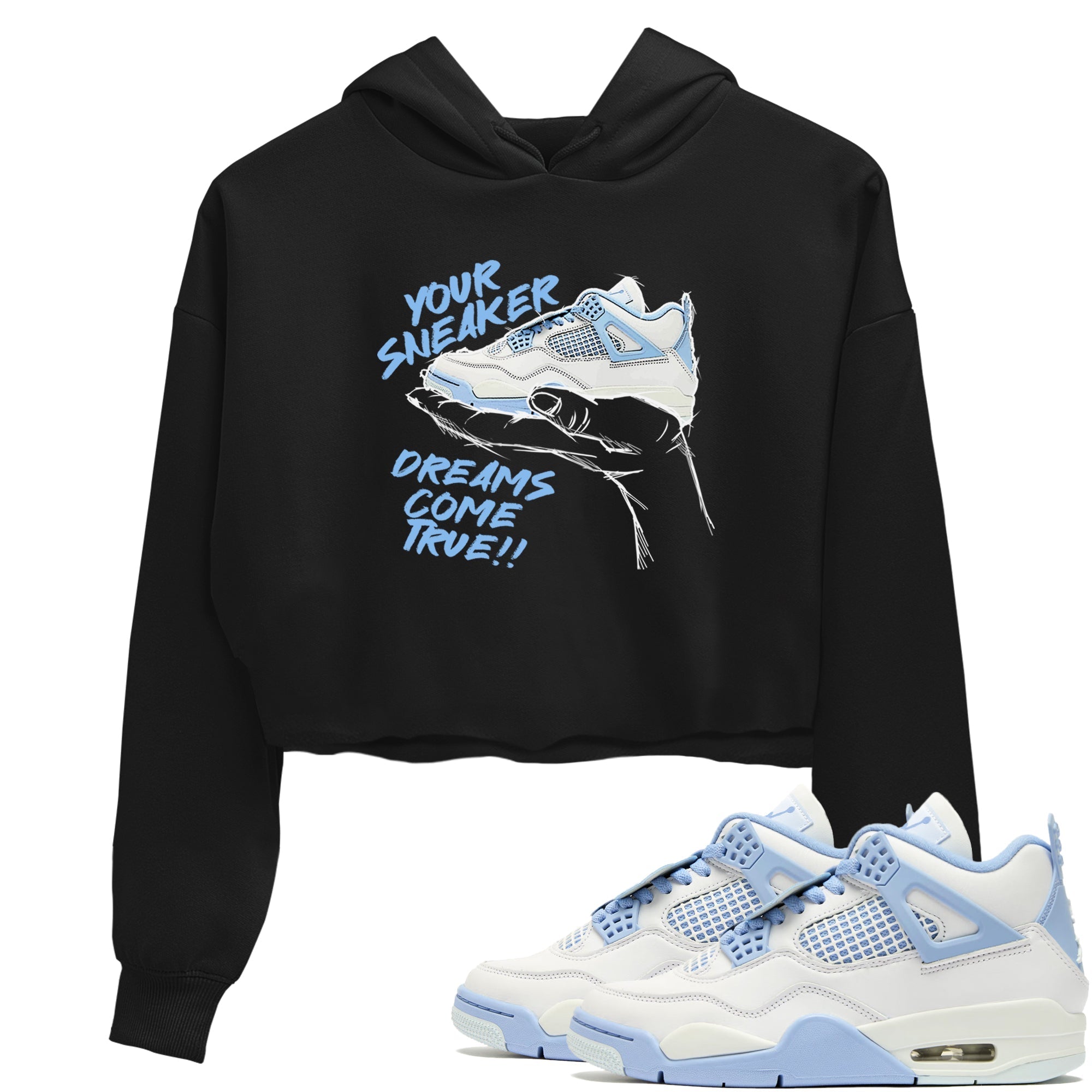 snkmatch Dreams snkmatch Women's Top - Air Jordan 4 Forget Me Not