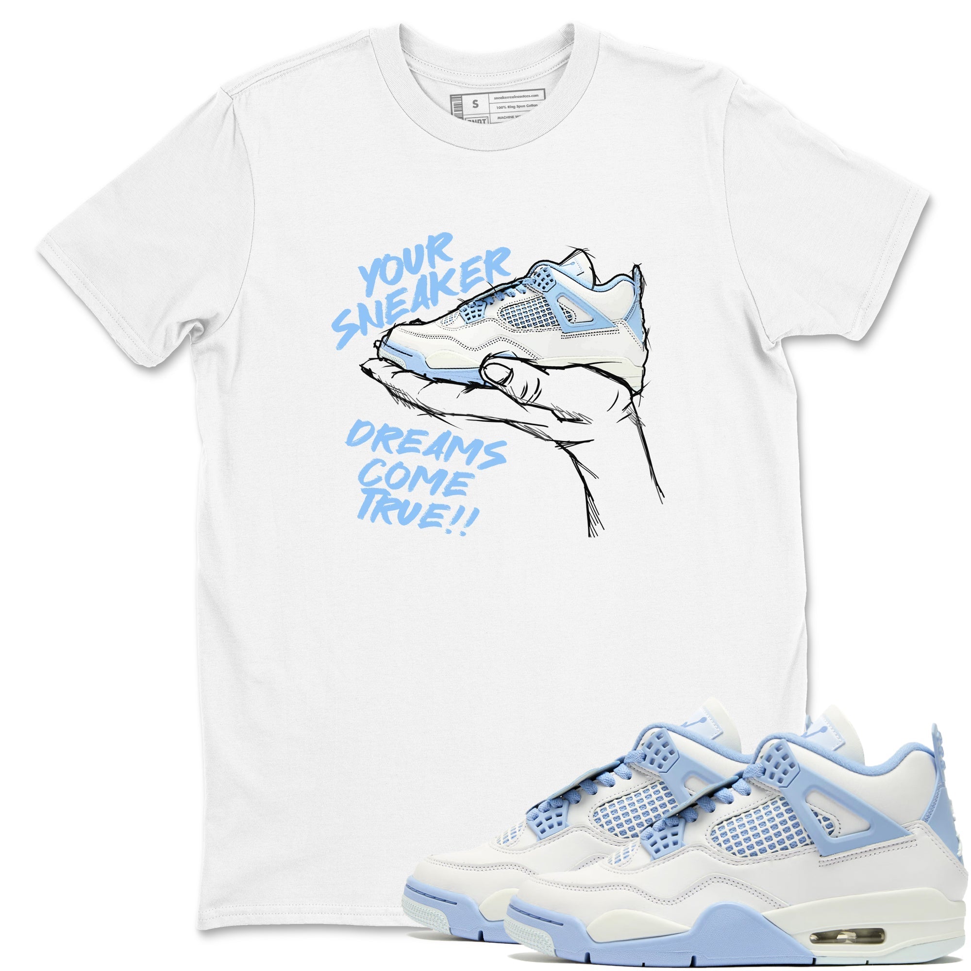 snkmatch Dreams snkmatch Tees - Air Jordan 4 Forget Me Not
