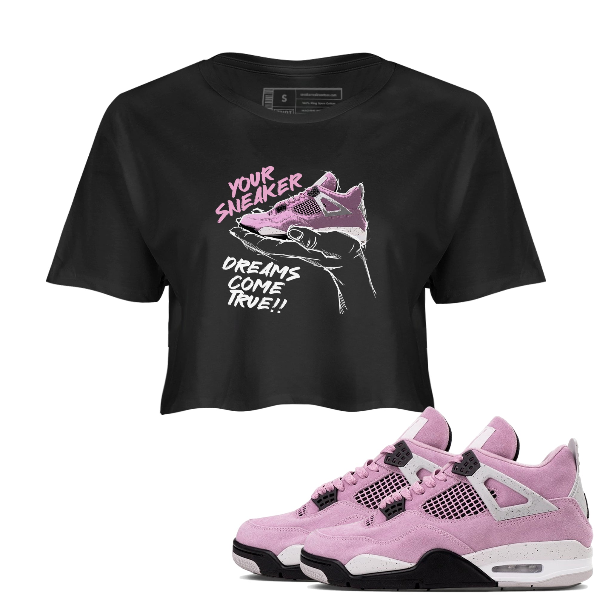 snkmatch Dreams snkmatch Women's Top - Air Jordan 4 Orchid