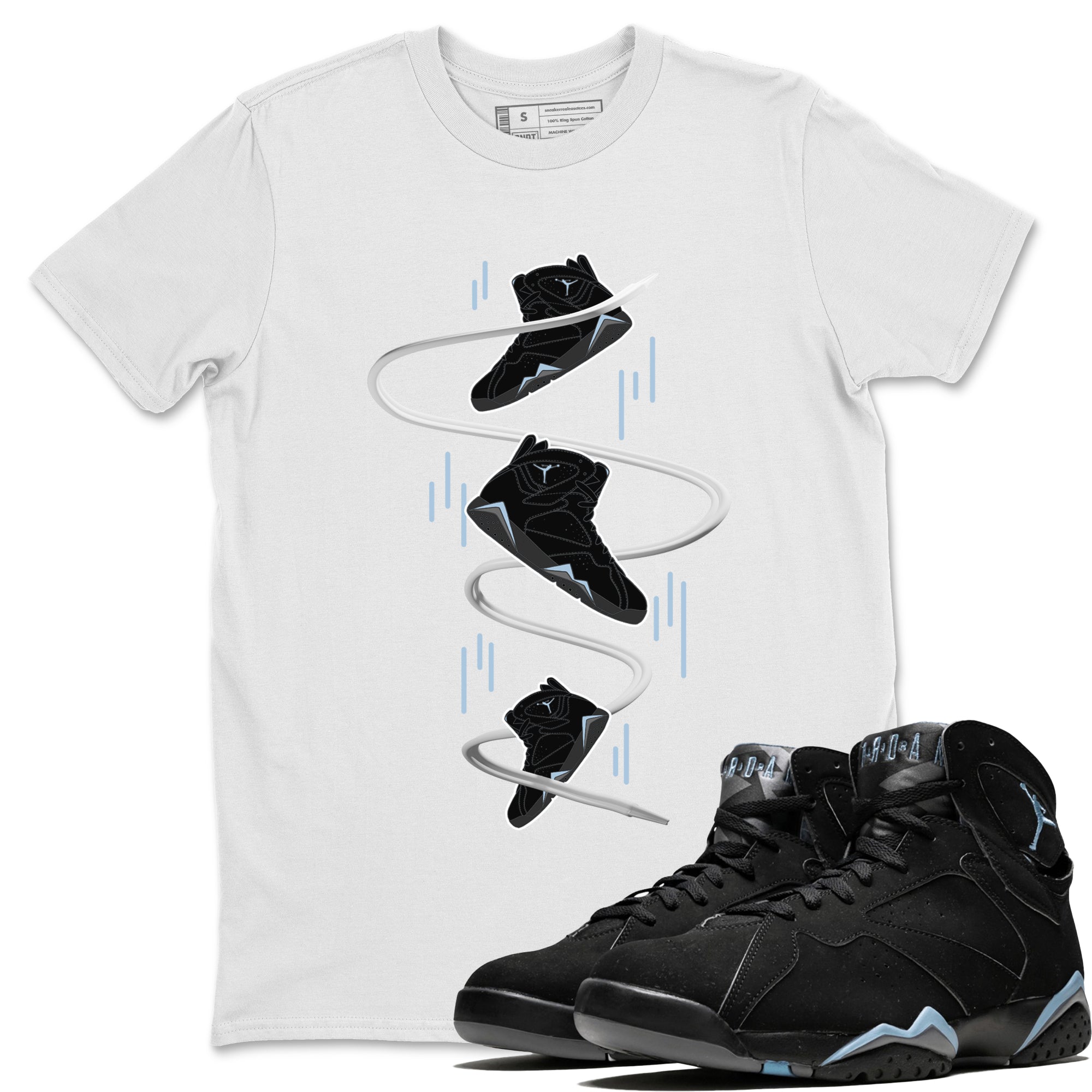 snkmatch Drop Unisex Tops - Air Jordan 7 Chambray