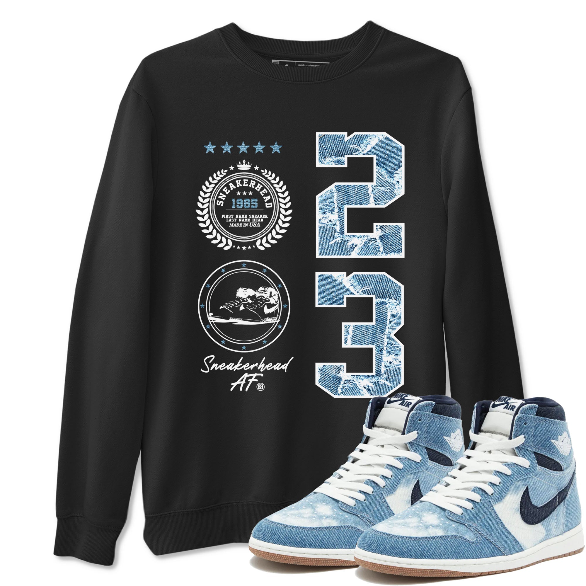 snkmatch Emblem snkmatch Tees - Air Jordan 1 Denim 2024