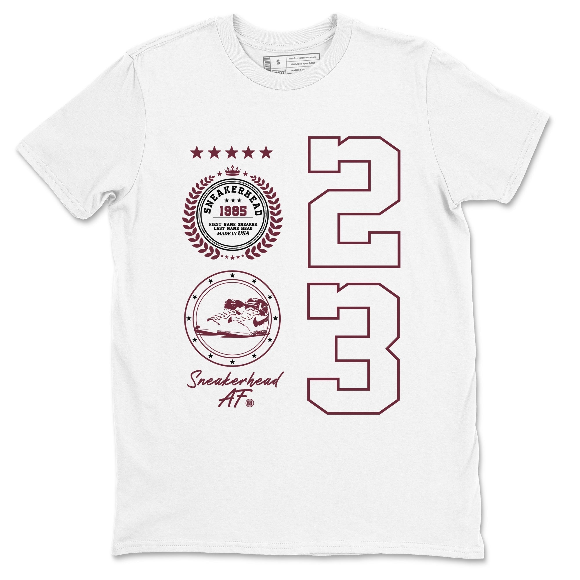 snkmatch Emblem snkmatch Tees - Air Jordan 1 Metallic Burgundy