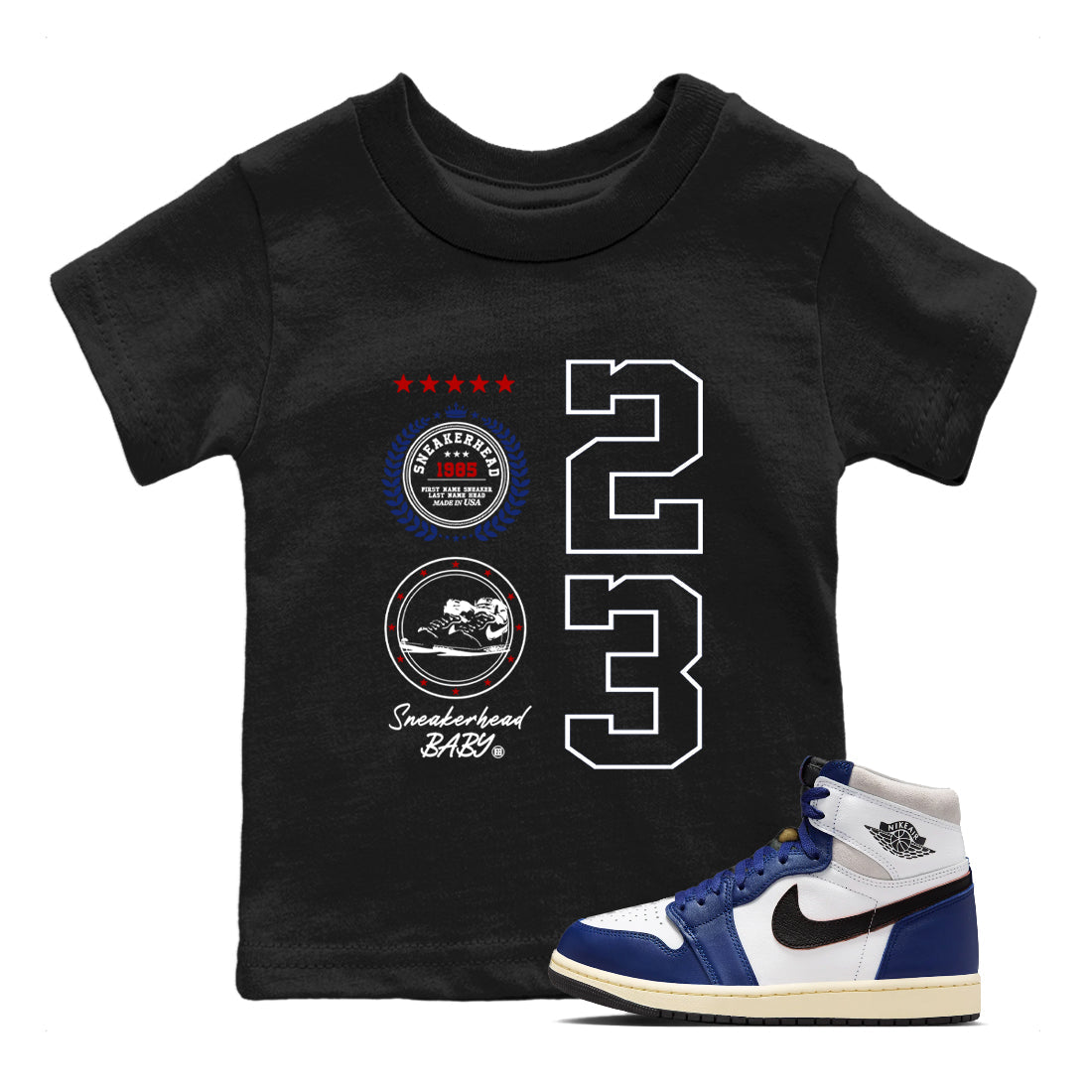 snkmatch Emblem snkmatch Tees Kids - Air Jordan 1 Rare Air