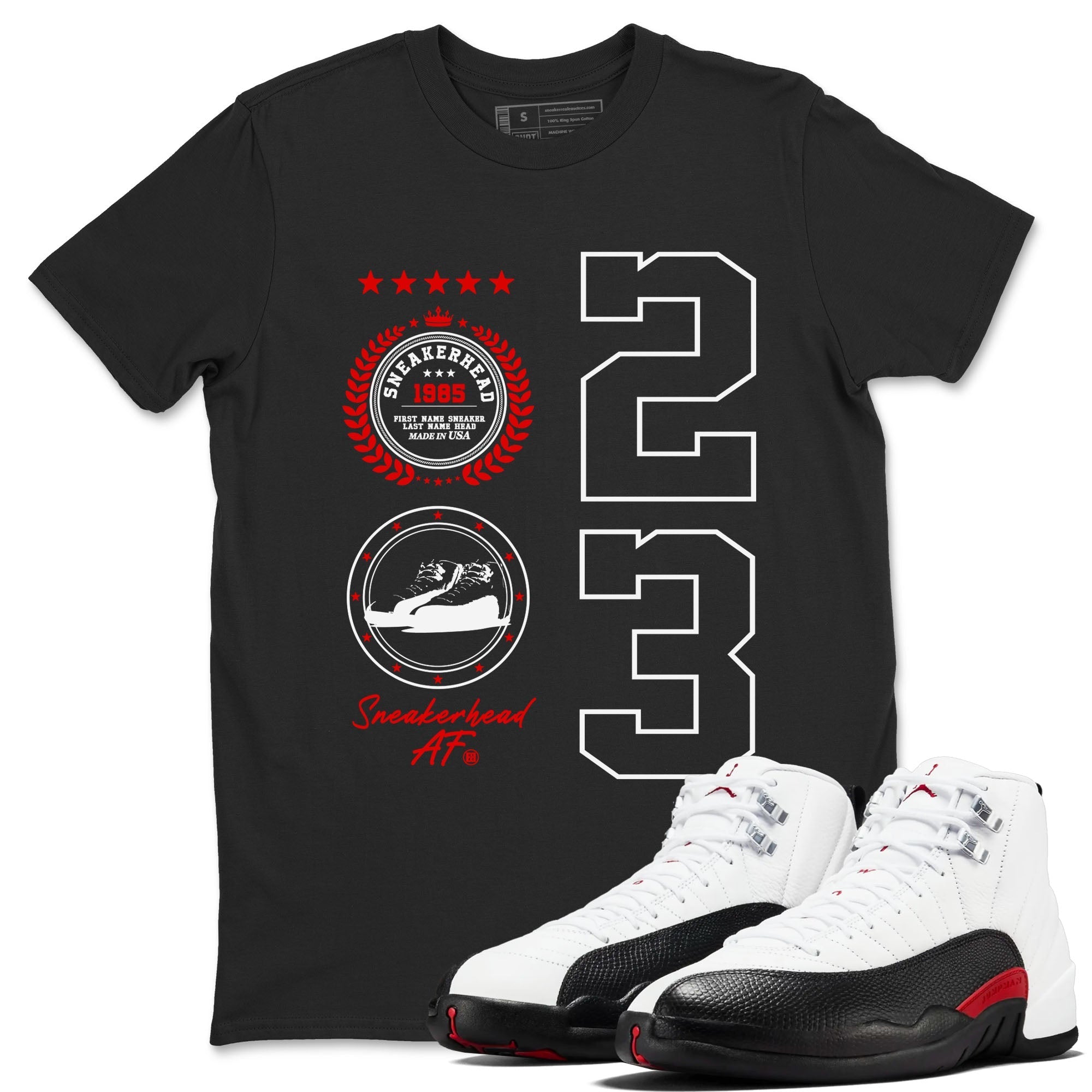 snkmatch Emblem snkmatch Tees - Air Jordan 12 Taxi Flip