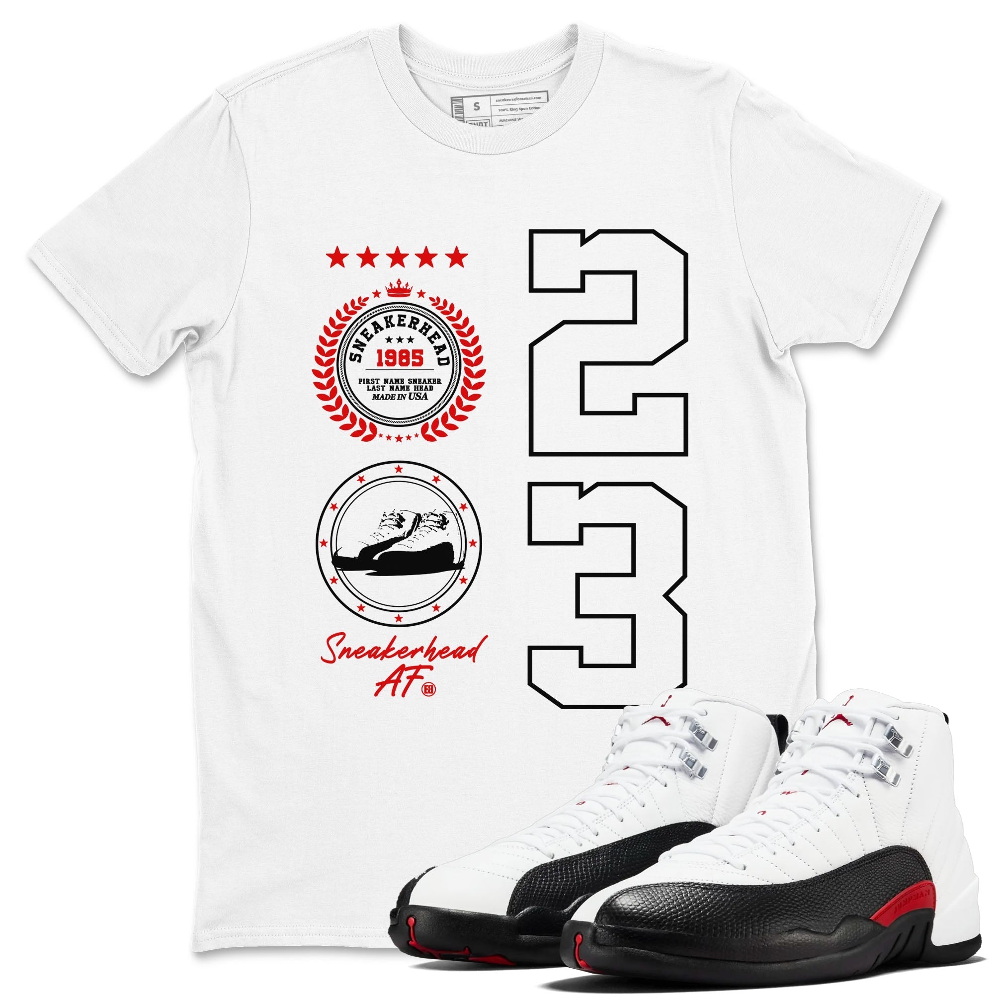 snkmatch Emblem snkmatch Tees - Air Jordan 12 Taxi Flip