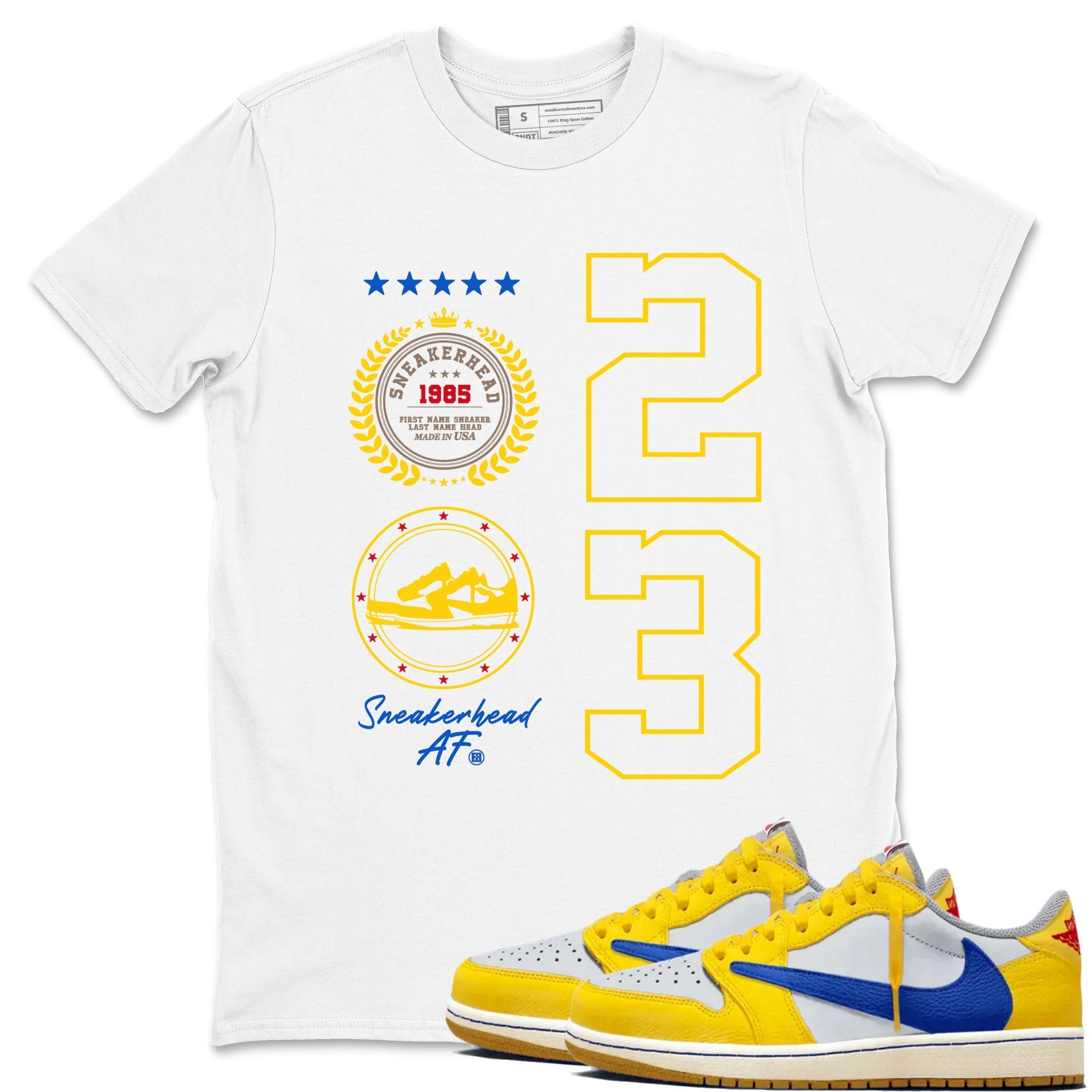 snkmatch Emblem snkmatch Tees - Air Jordan 1 Travis Scott Canary