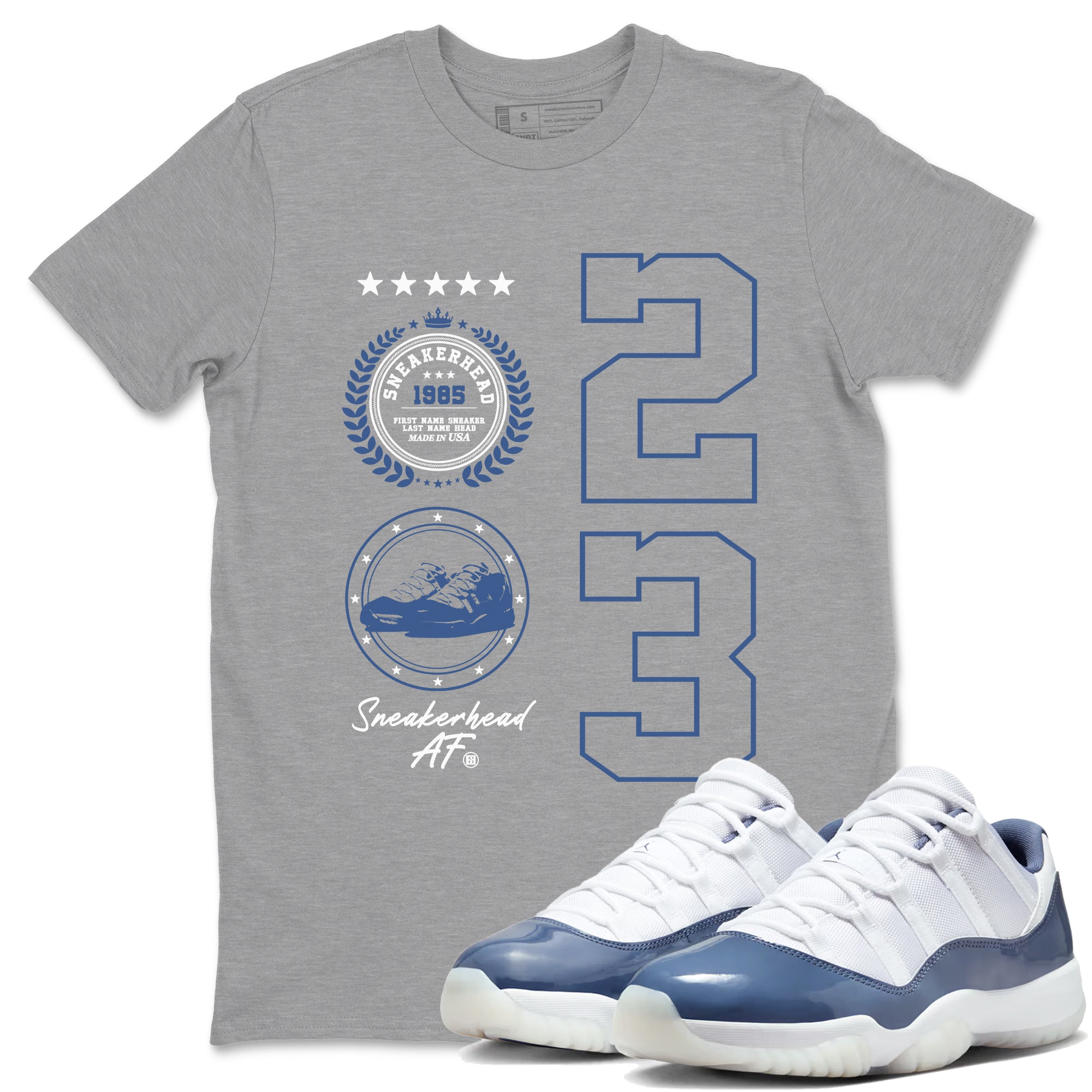 snkmatch Emblem snkmatch Tees - Air Jordan 11 Diffused Blue