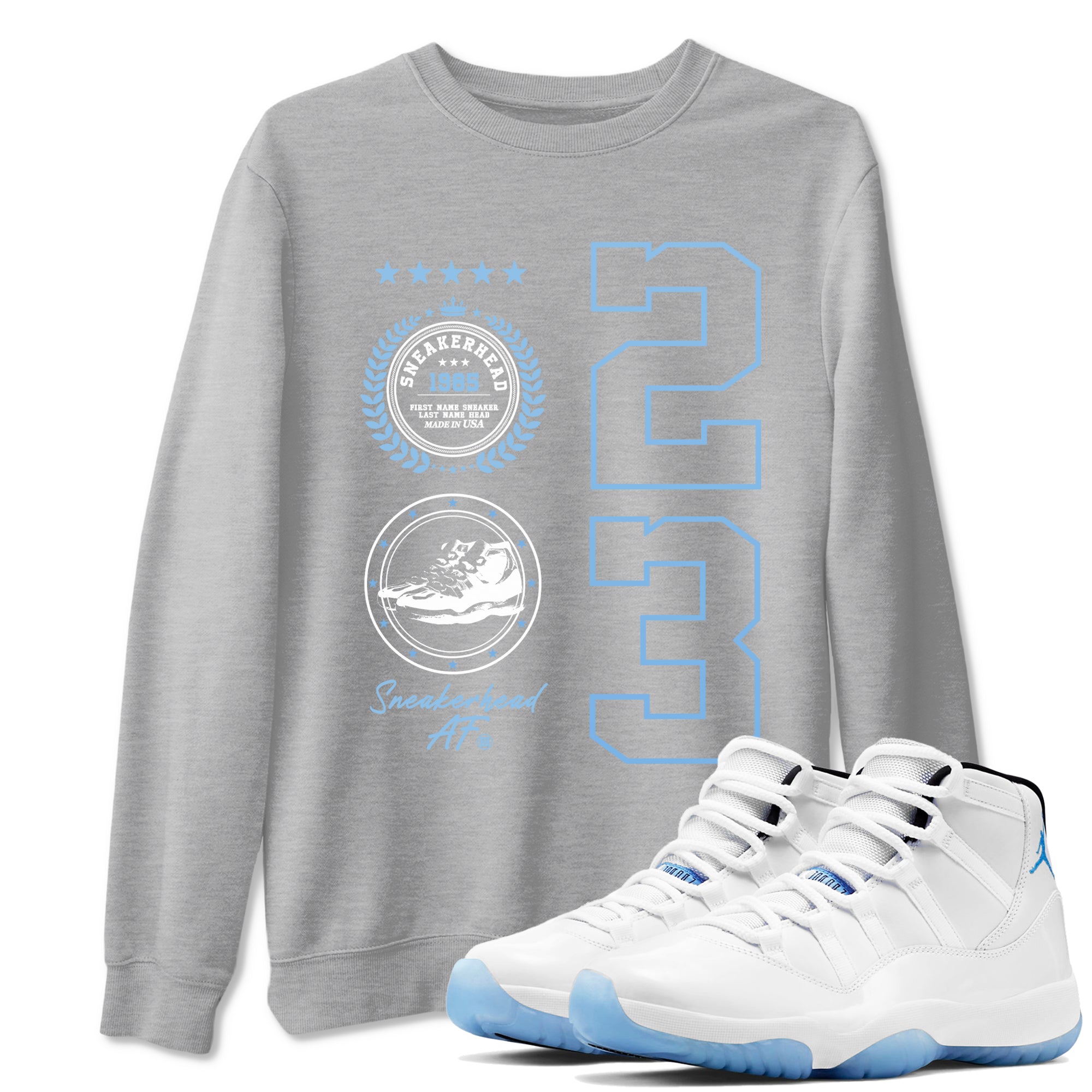 snkmatch Emblem snkmatch Tees - Air Jordan 11 Legend Blue