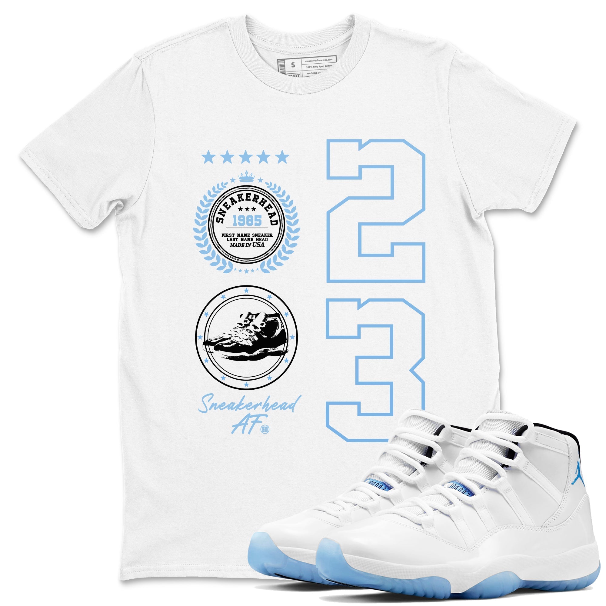 snkmatch Emblem snkmatch Tees - Air Jordan 11 Legend Blue
