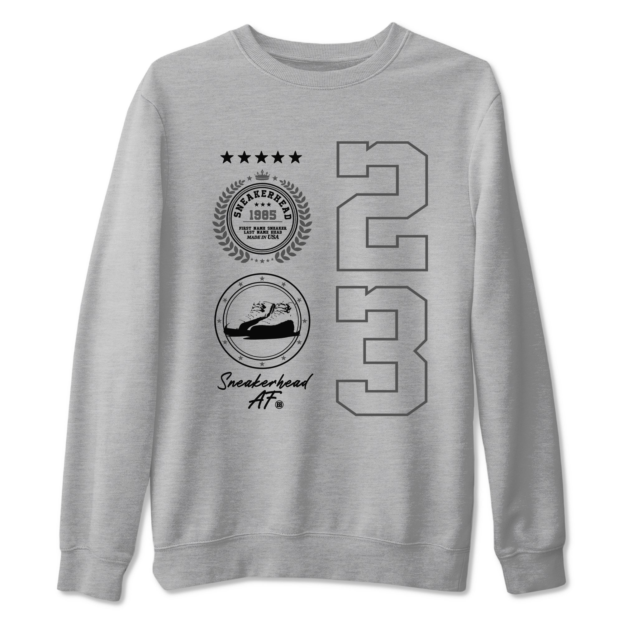 snkmatch Emblem snkmatch Tees - Air Jordan 12 Black Wolf Grey