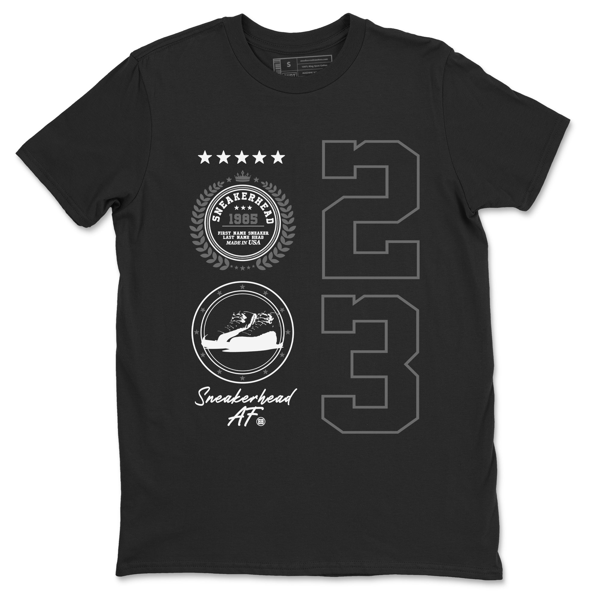 snkmatch Emblem snkmatch Tees - Air Jordan 12 Black Wolf Grey