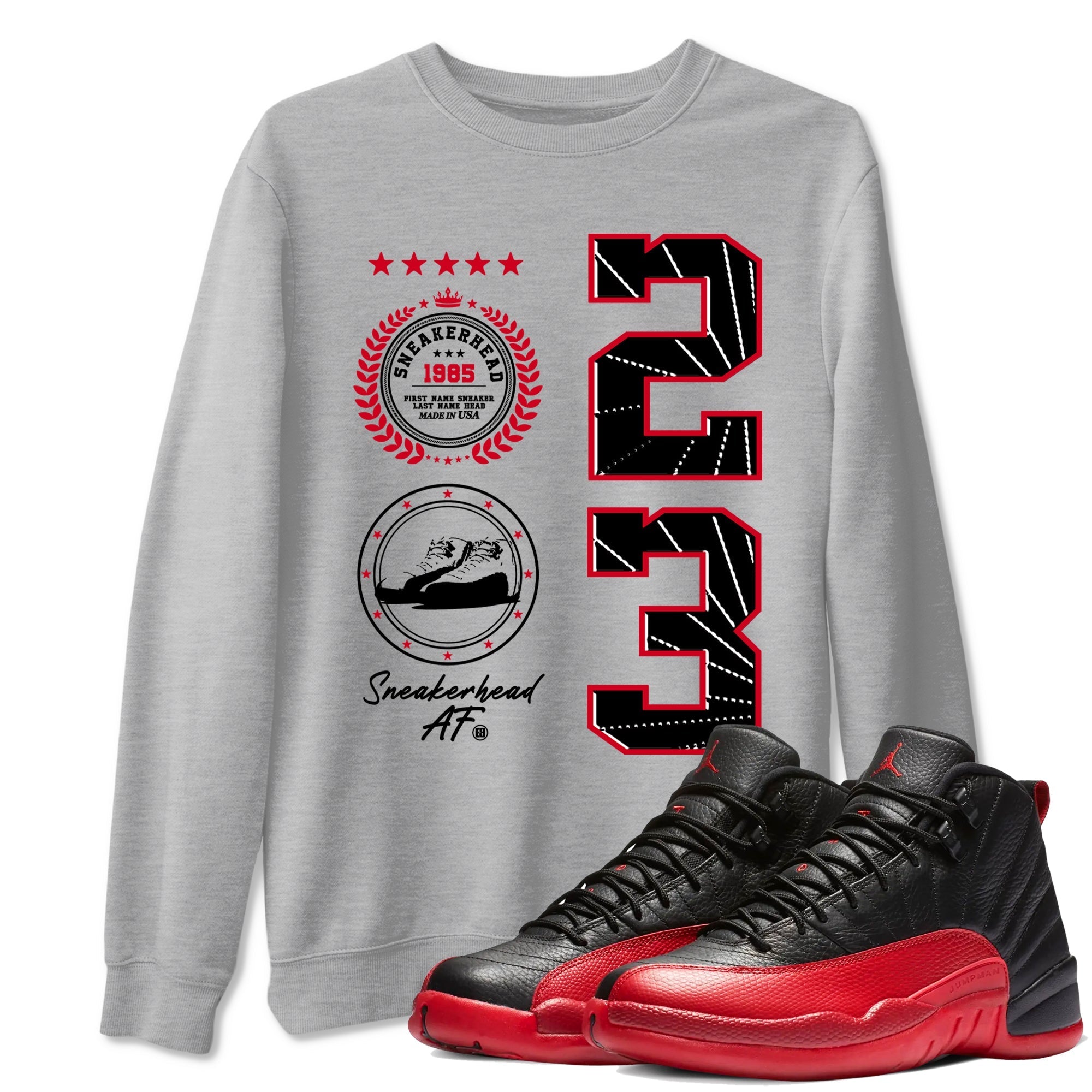 snkmatch Emblem snkmatch Tees - Air Jordan 12 Flu Game
