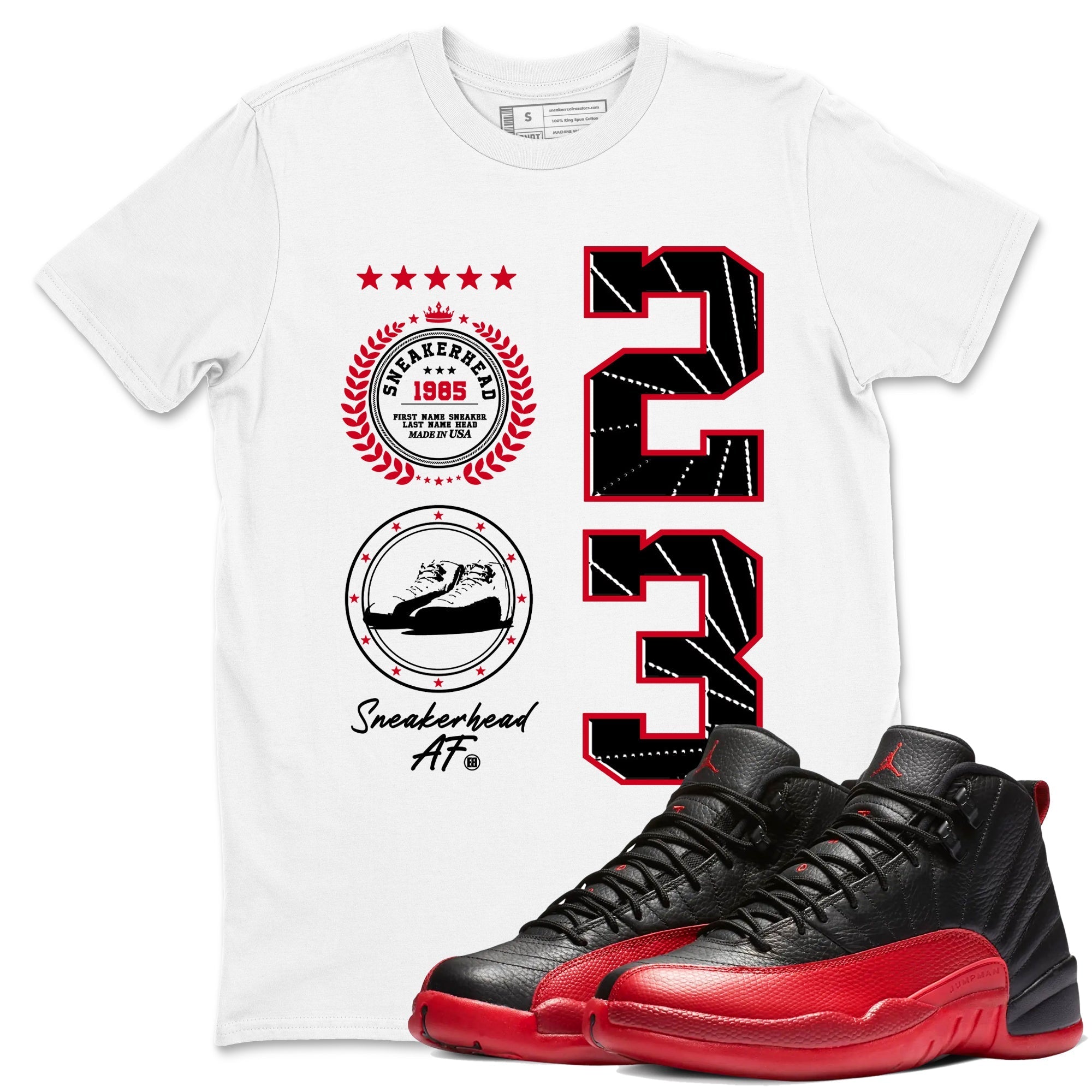 snkmatch Emblem snkmatch Tees - Air Jordan 12 Flu Game