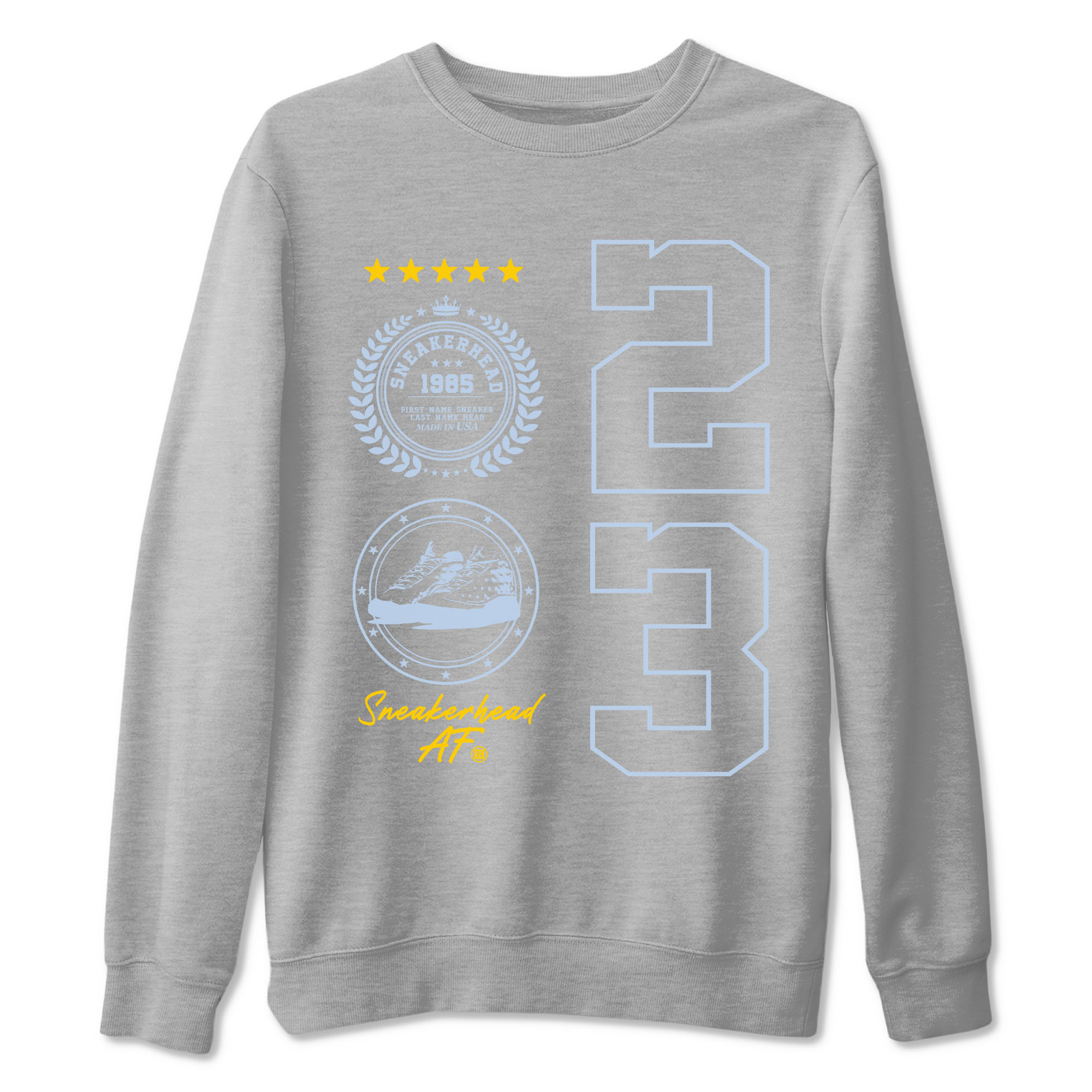snkmatch Emblem snkmatch Tees - Air Jordan 13 Blue Grey