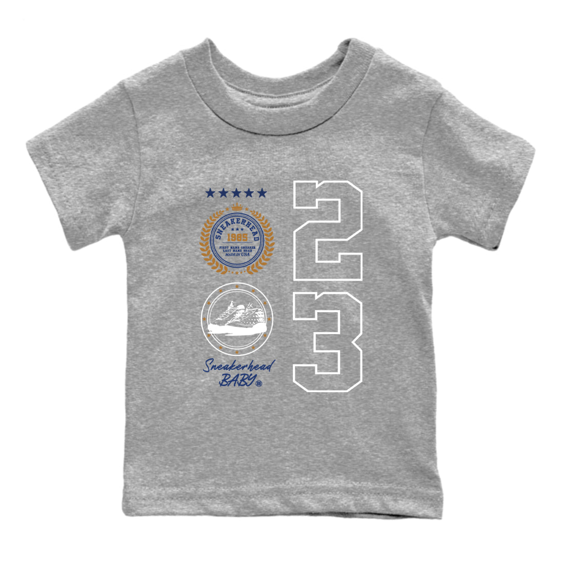 snkmatch Emblem snkmatch Tees Kids - Air Jordan 13 Midnight Navy