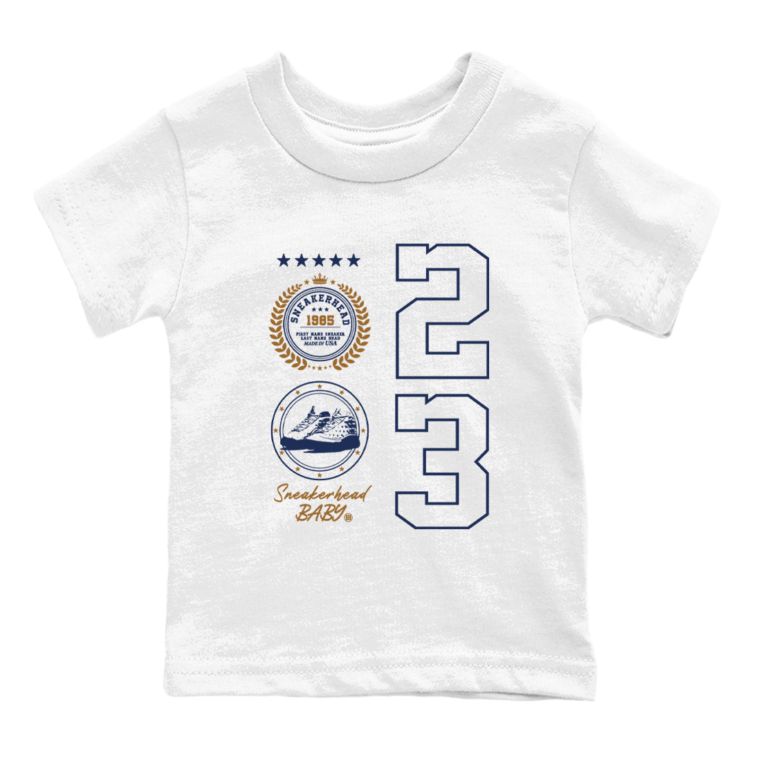 snkmatch Emblem snkmatch Tees Kids - Air Jordan 13 Midnight Navy