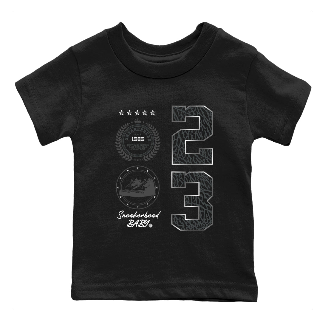 snkmatch Emblem snkmatch Tees Kids - Air Jordan 3 Black Cat