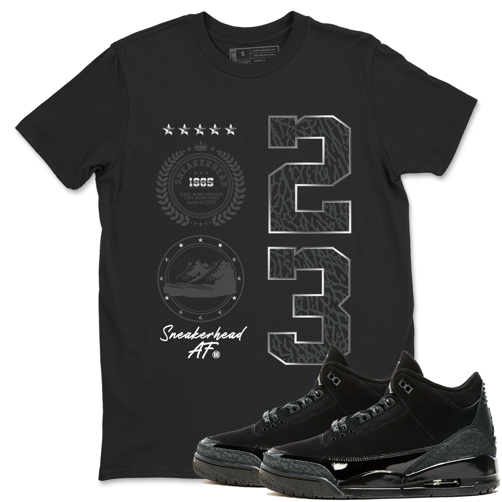 snkmatch Emblem snkmatch Tees - Air Jordan 3 Black Cat