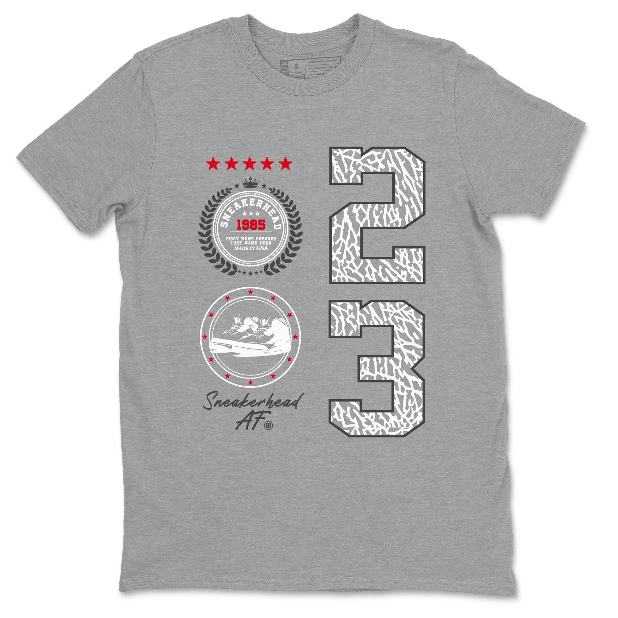 snkmatch Emblem snkmatch Tees - Air Jordan 3 Cement Grey