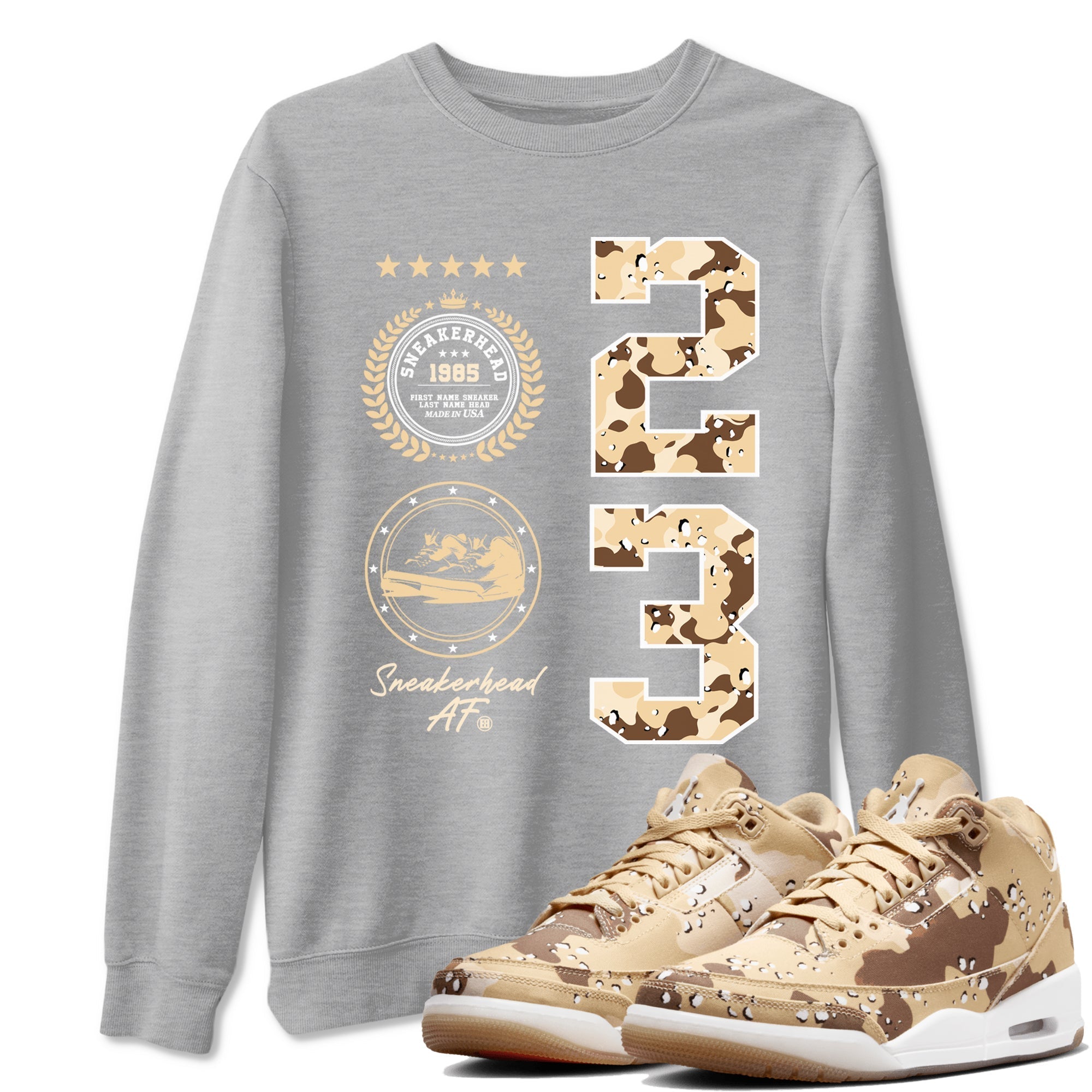 snkmatch Emblem snkmatch Tees - Air Jordan 3 Desert Camo
