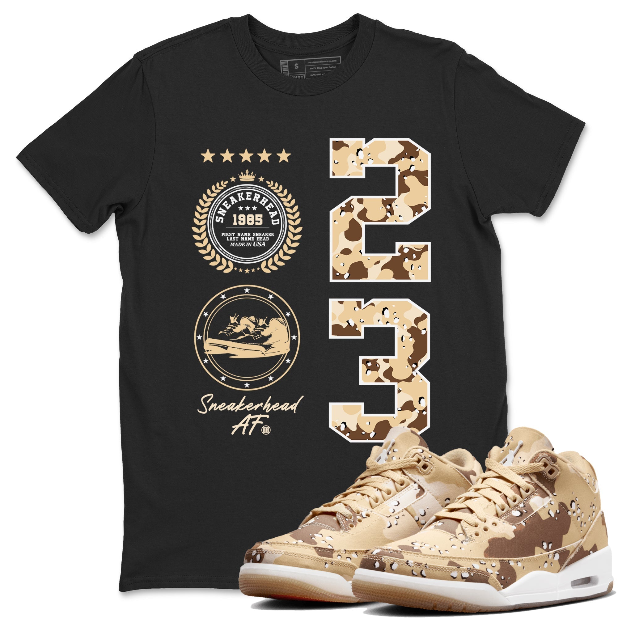 snkmatch Emblem snkmatch Tees - Air Jordan 3 Desert Camo