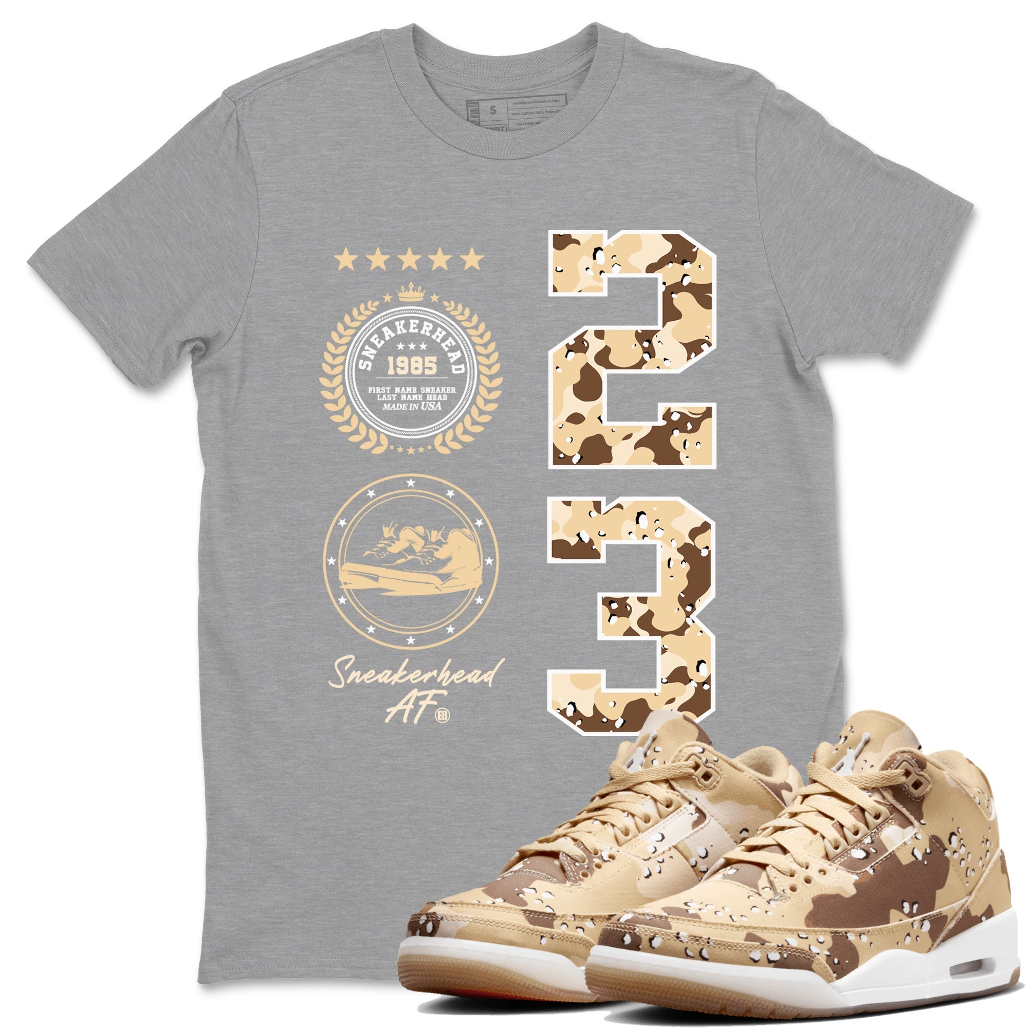 snkmatch Emblem snkmatch Tees - Air Jordan 3 Desert Camo