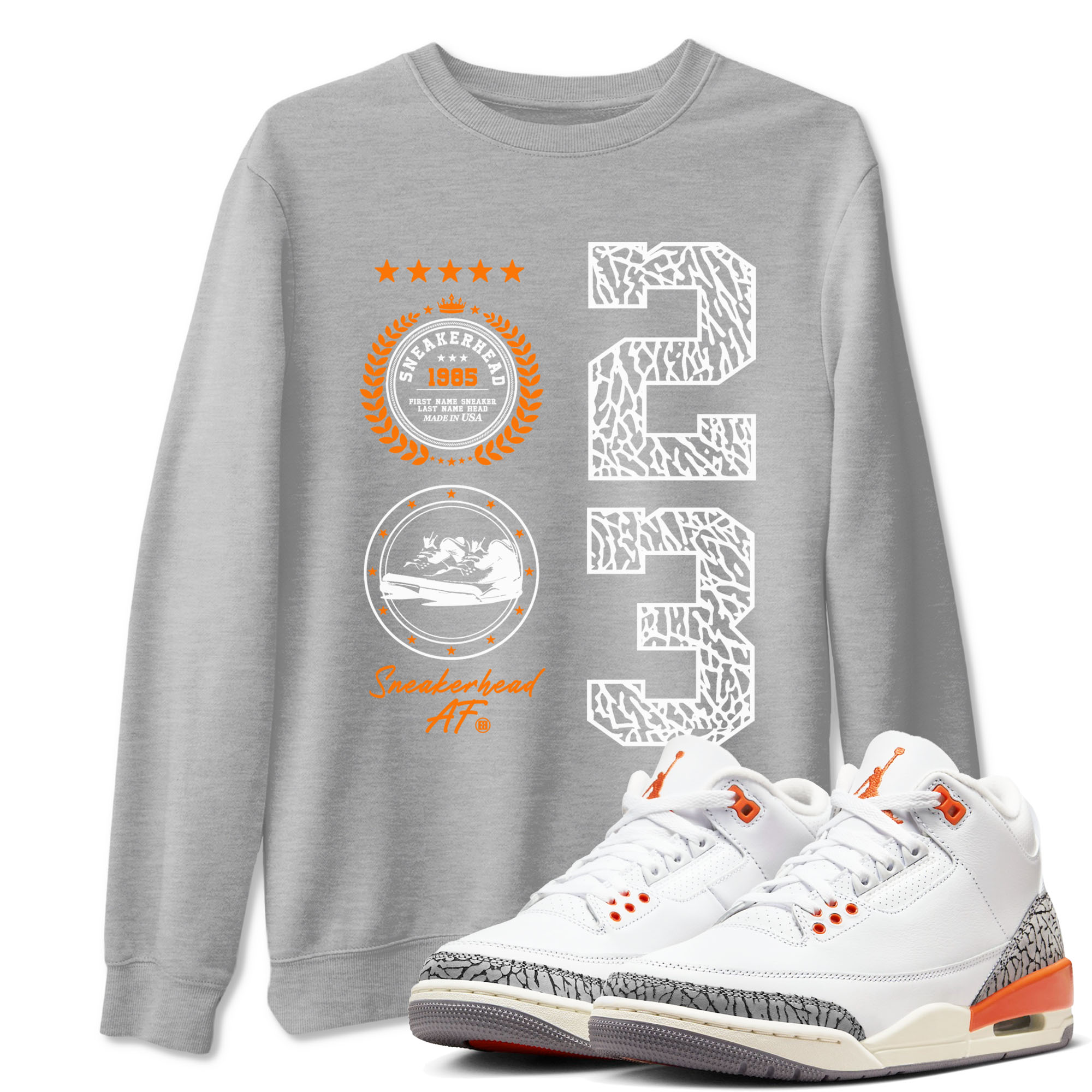 snkmatch Emblem snkmatch Tees - Air Jordan 3 Georgia Peach