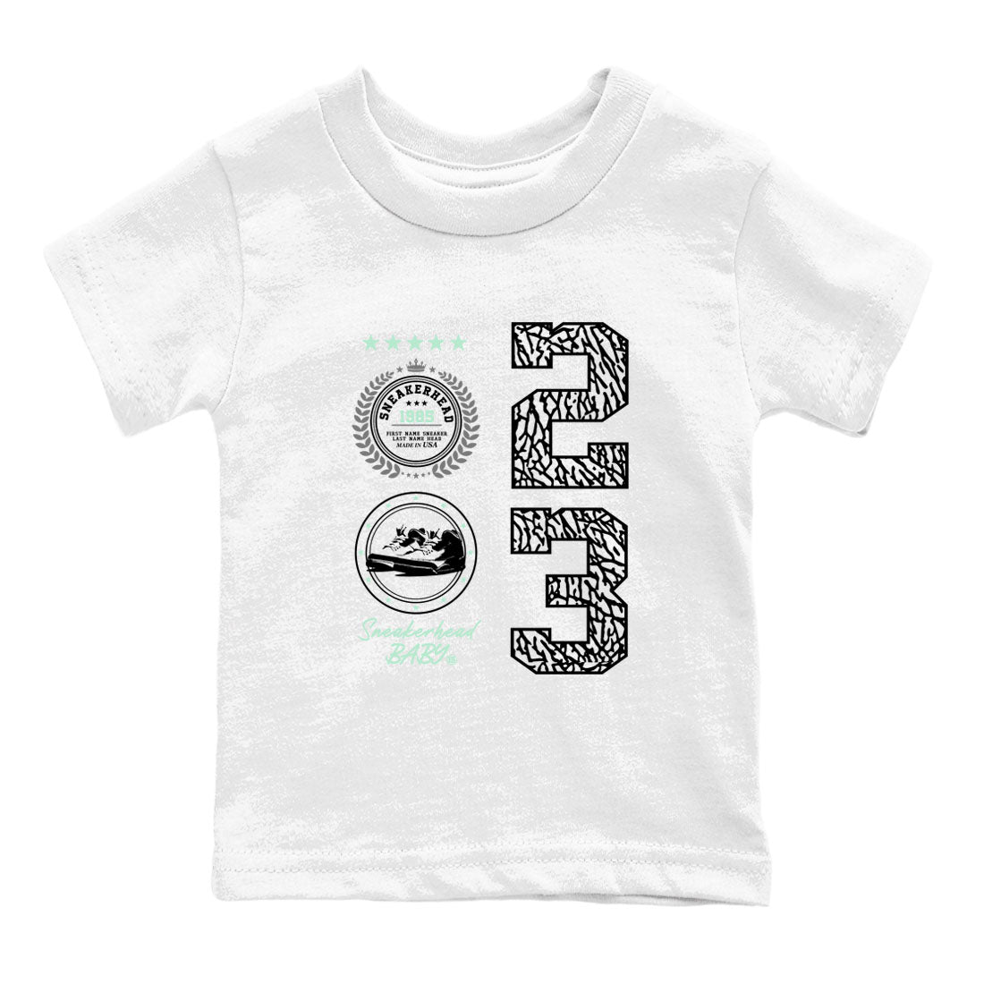 snkmatch Emblem snkmatch Tees Kids - Air Jordan 3 Green Glow