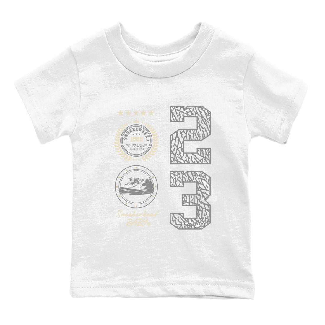 snkmatch Emblem snkmatch Tees Kids - Air Jordan 3 Ivory