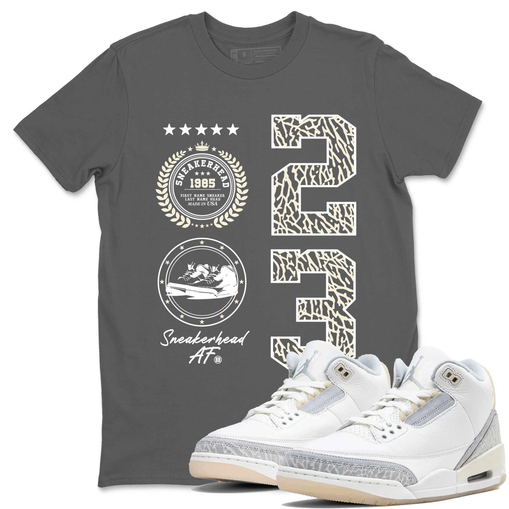 snkmatch Emblem snkmatch Tees - Air Jordan 3 Ivory