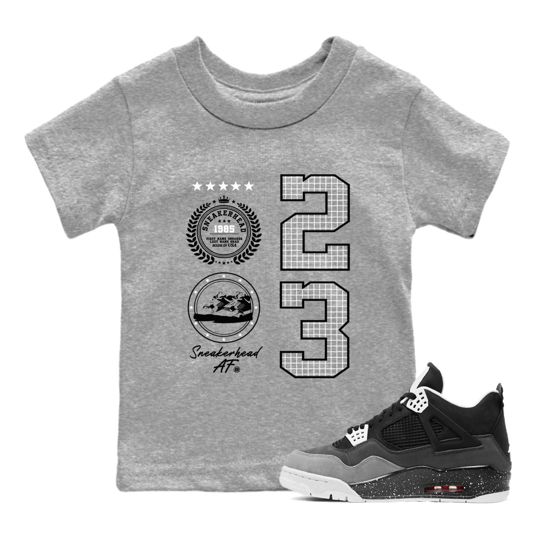 snkmatch Emblem snkmatch Tees Kids - Air Jordan 4 Fear