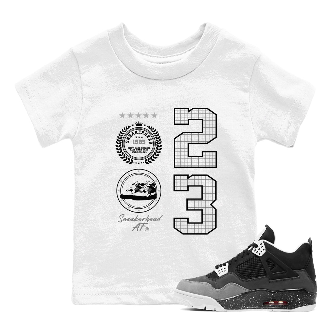 snkmatch Emblem snkmatch Tees Kids - Air Jordan 4 Fear