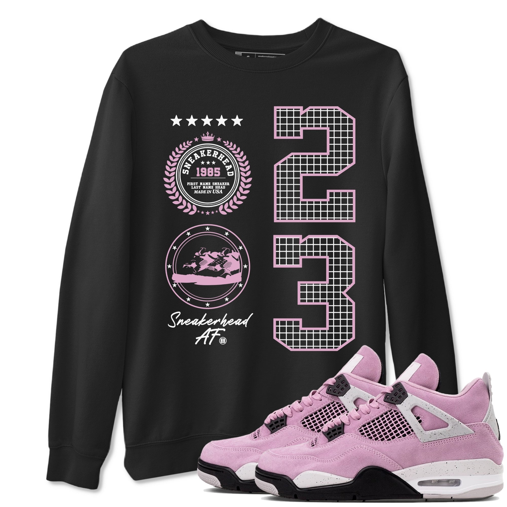 snkmatch Emblem snkmatch Tees - Air Jordan 4 Orchid