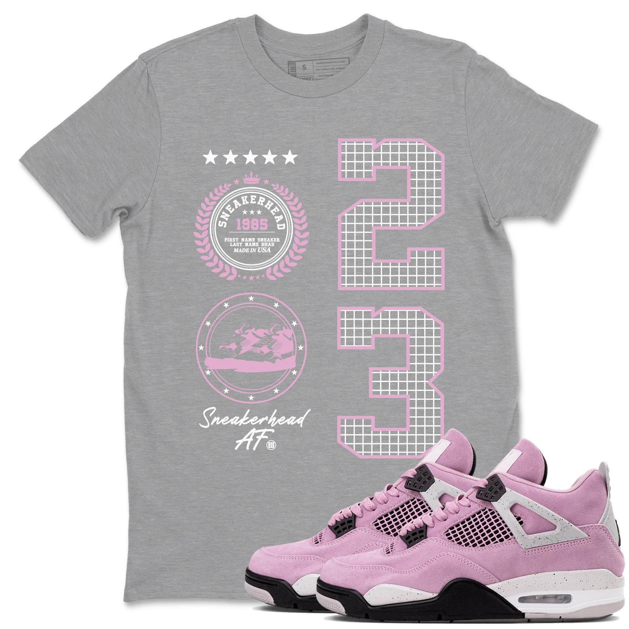 snkmatch Emblem snkmatch Tees - Air Jordan 4 Orchid