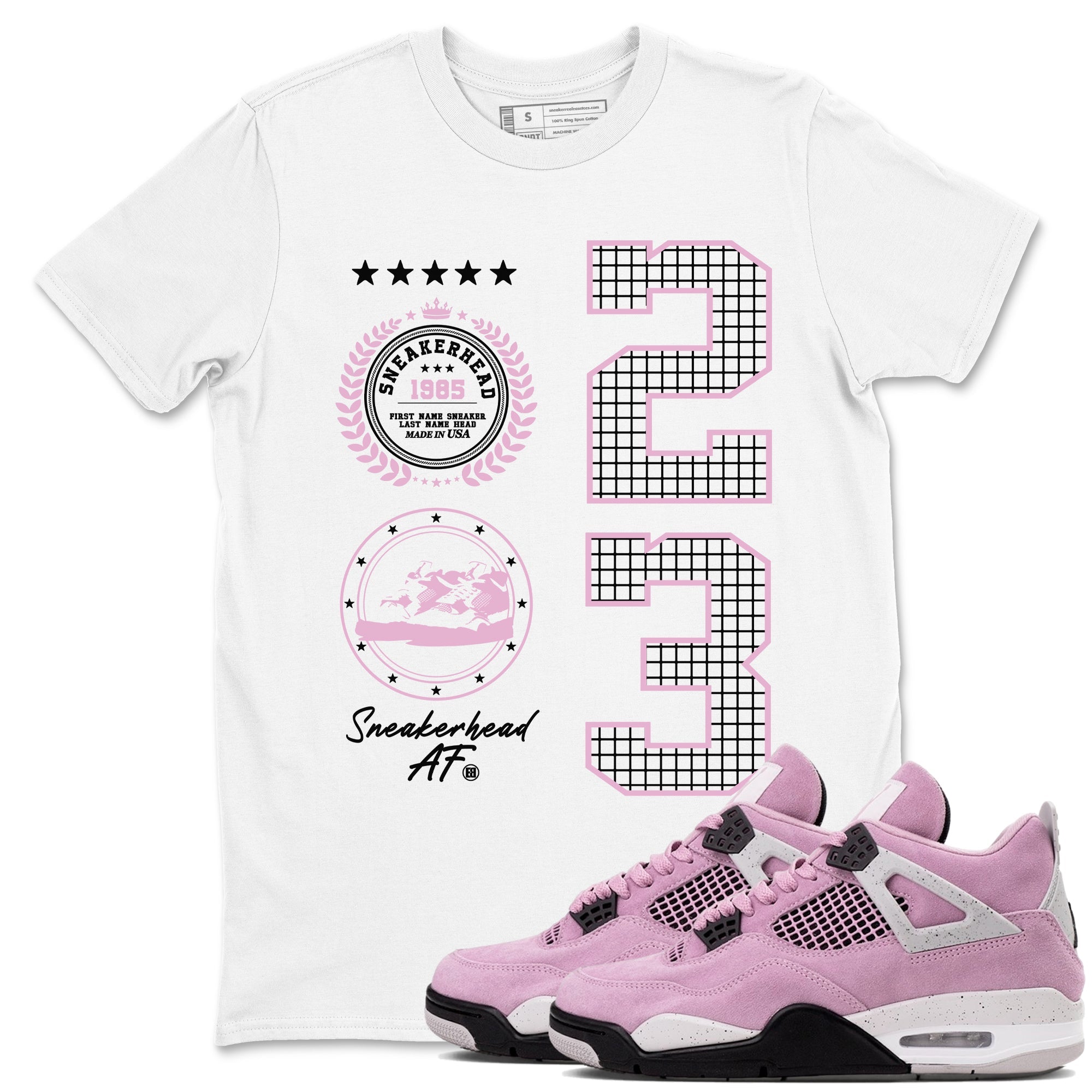 snkmatch Emblem snkmatch Tees - Air Jordan 4 Orchid