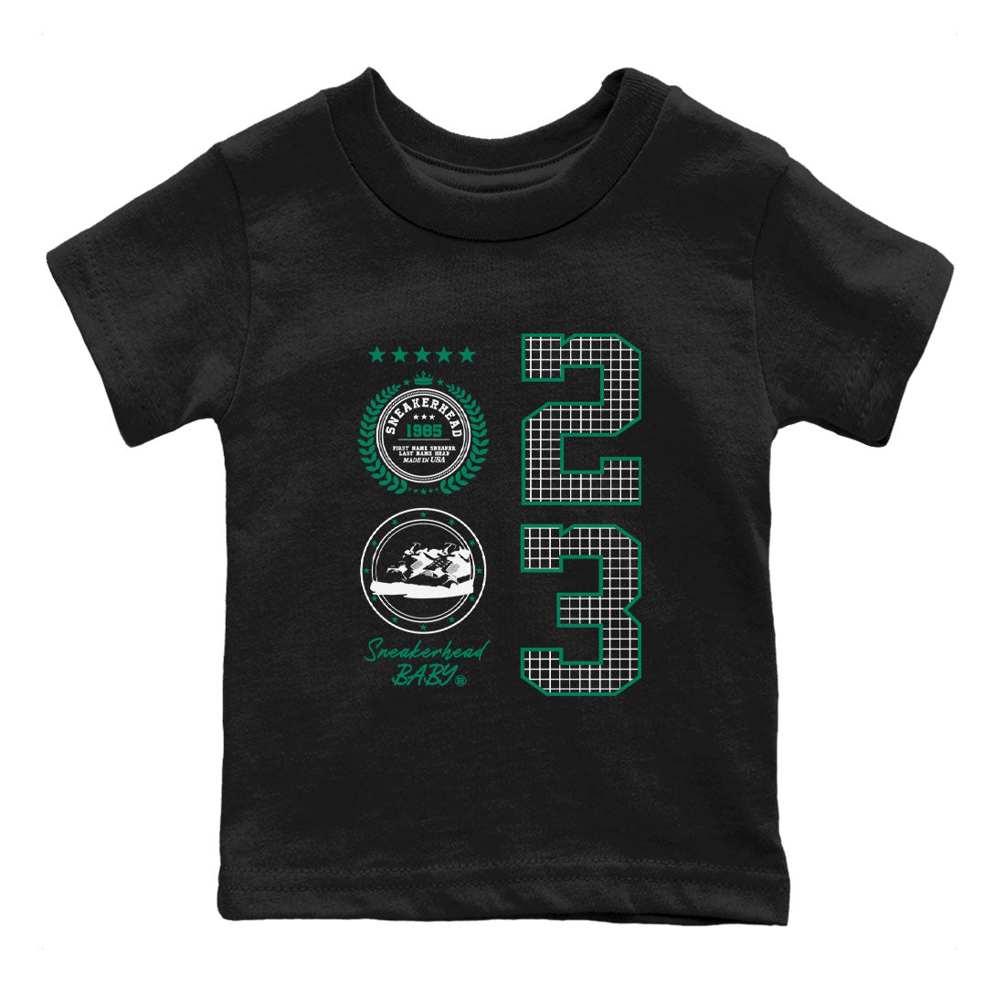 snkmatch Emblem snkmatch Tees Kids - Air Jordan 4 Oxidized Green