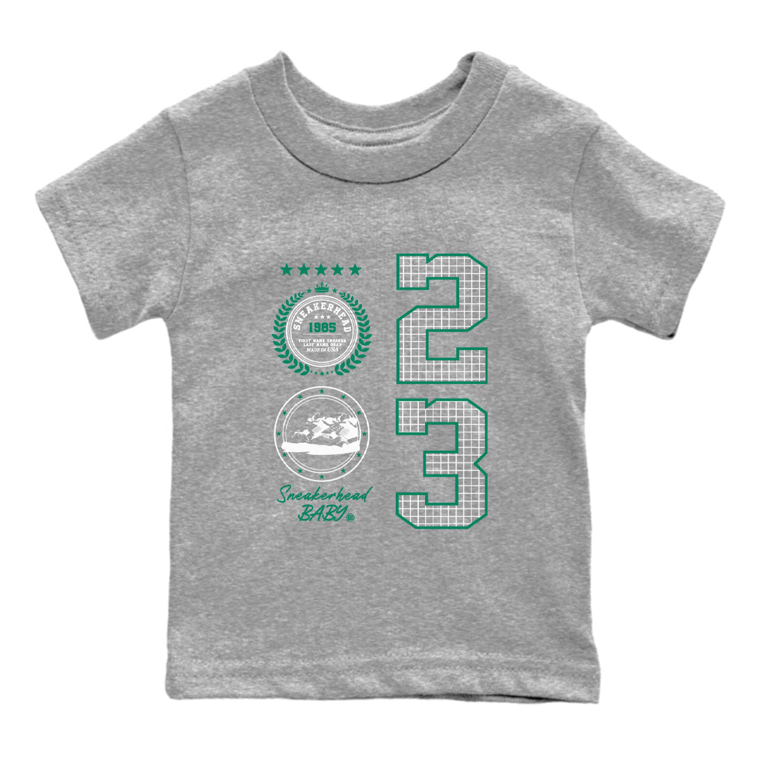 snkmatch Emblem snkmatch Tees Kids - Air Jordan 4 Oxidized Green