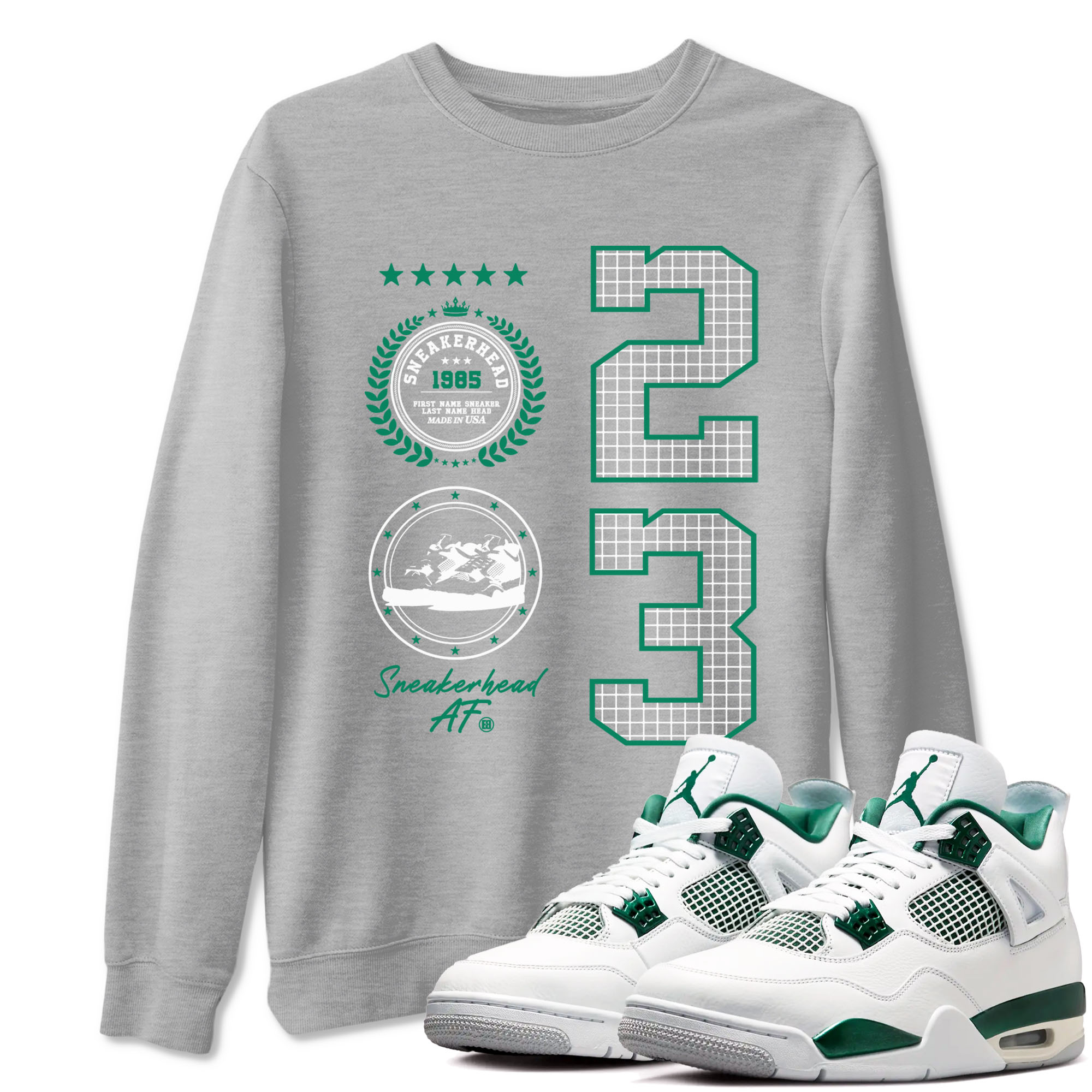 snkmatch Emblem snkmatch Tees - Air Jordan 4 Oxidized Green