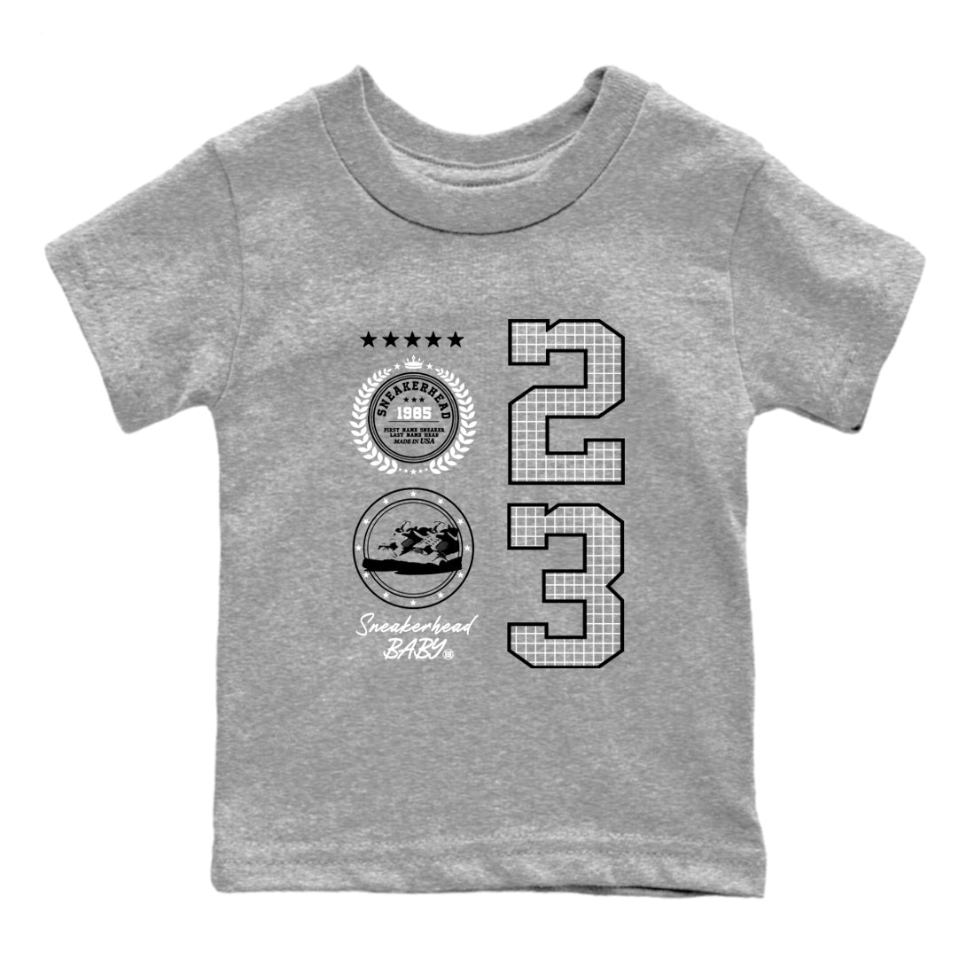snkmatch Emblem snkmatch Tees Kids - Air Jordan 4 White Thunder