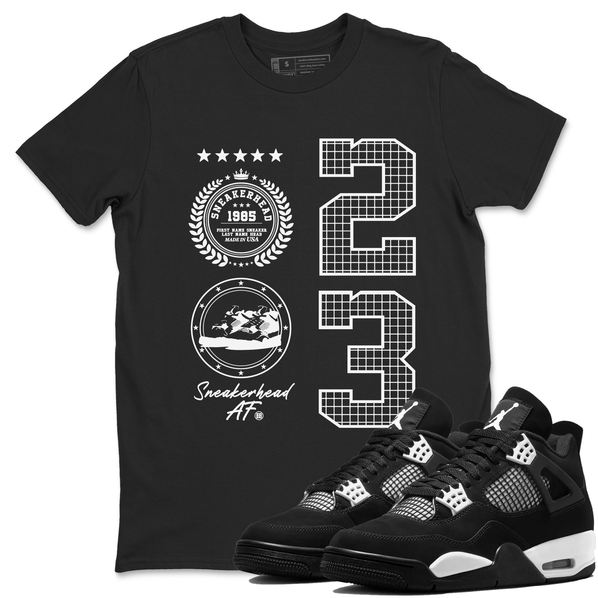 snkmatch Emblem snkmatch Tees - Air Jordan 4 White Thunder