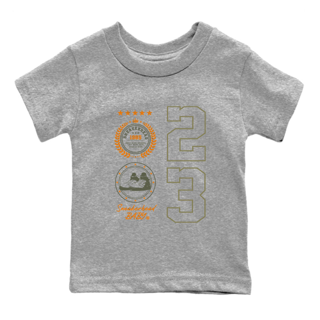 snkmatch Emblem snkmatch Tees Kids - Air Jordan 5 Olive