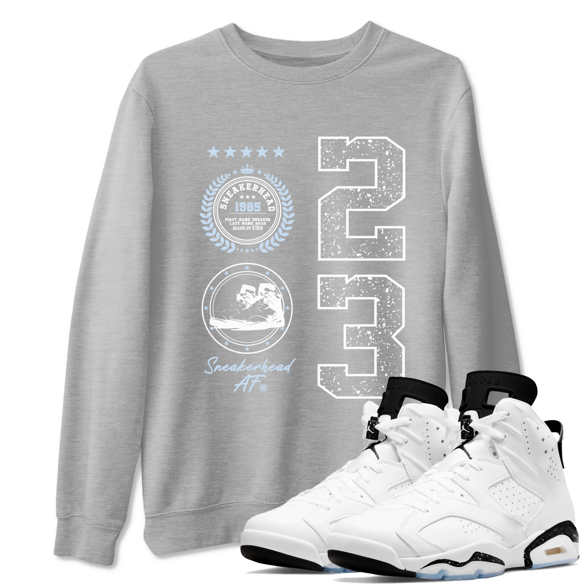 snkmatch Emblem snkmatch Tees - Air Jordan 6 White Black