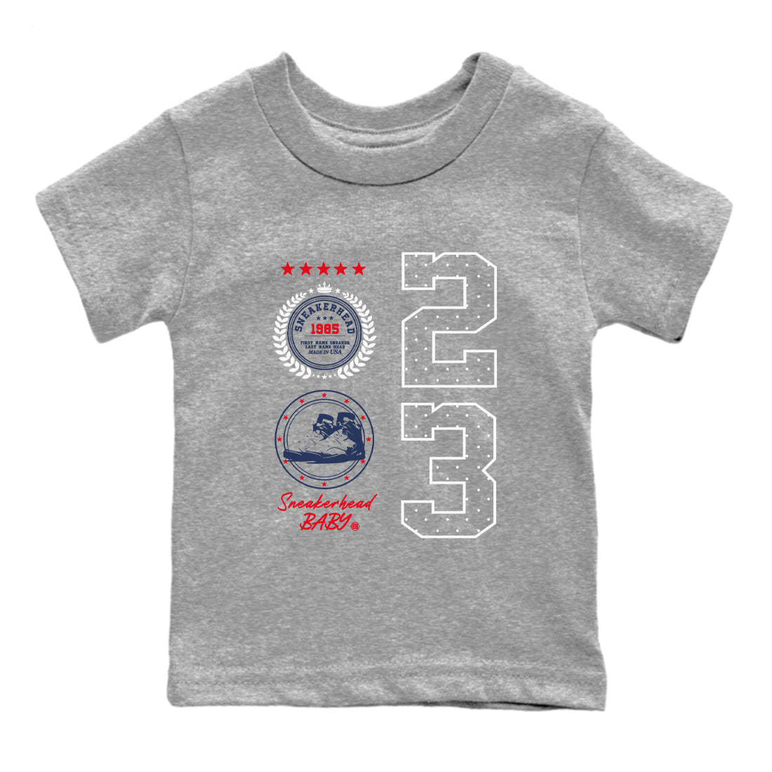 snkmatch Emblem snkmatch Tees Kids - Air Jordan 6 White And Midnight Navy