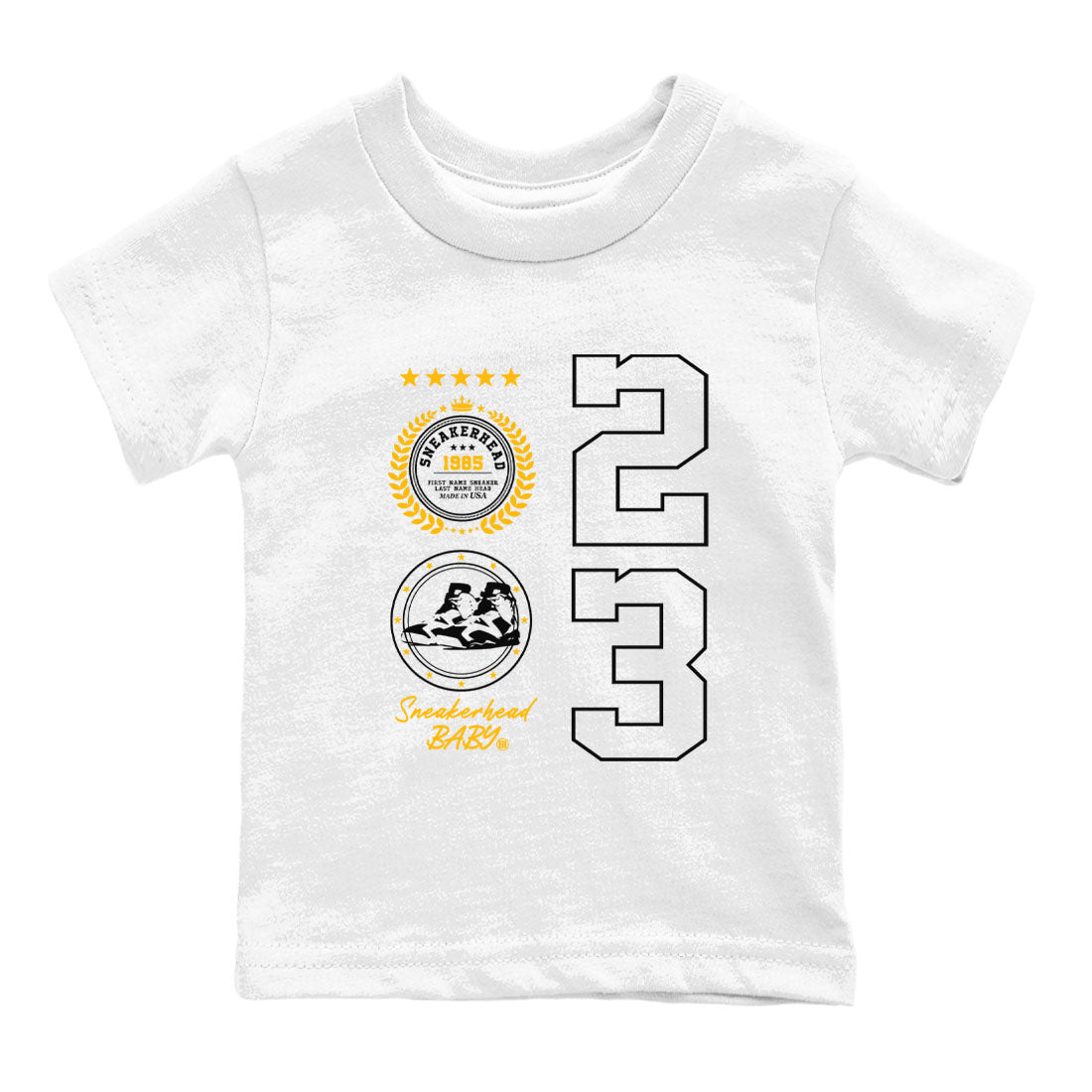 snkmatch Emblem snkmatch Tees Kids - Air Jordan 6 Yellow Ochre